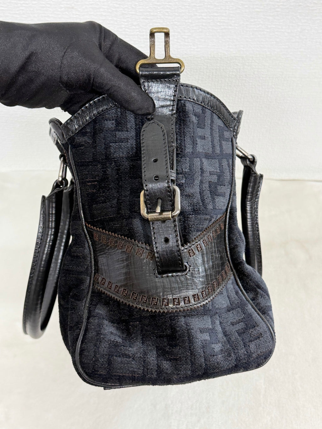 Fendi Etnico Zucca Pattern Handbag
