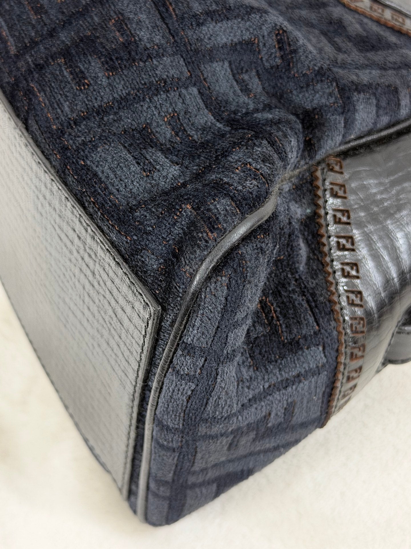 Fendi Etnico Zucca Pattern Handbag