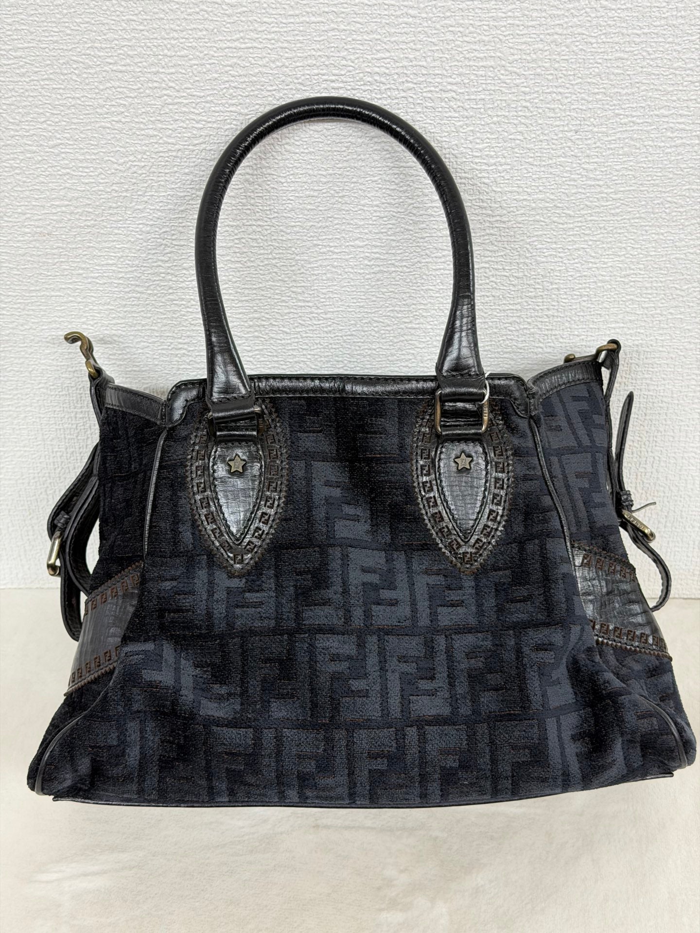 Fendi Etnico Zucca Pattern Handbag