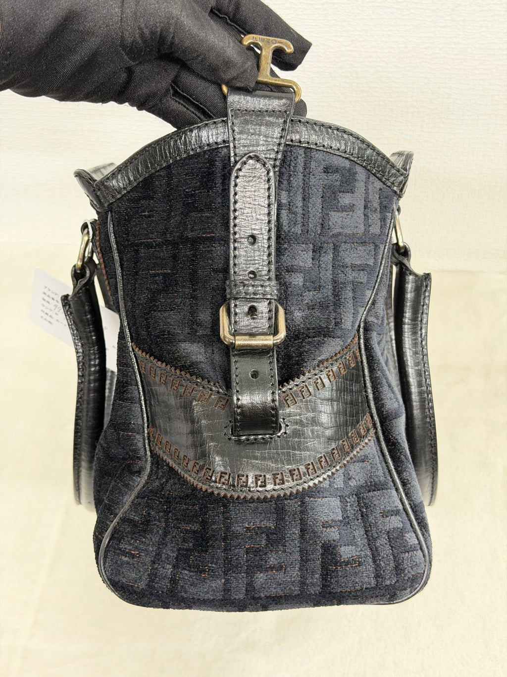 Fendi Etnico Zucca Pattern Handbag