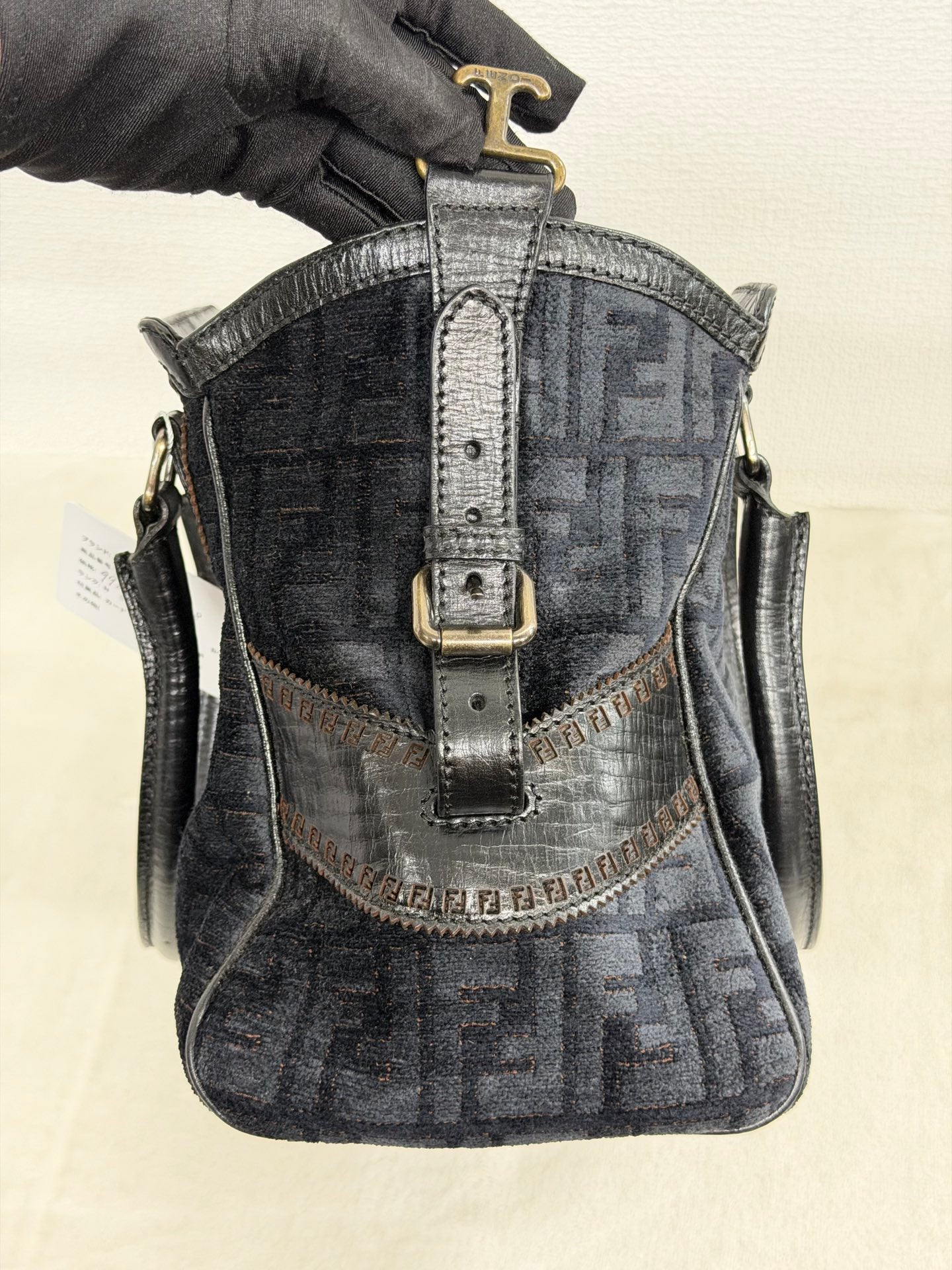Fendi Etnico Zucca Pattern Handbag