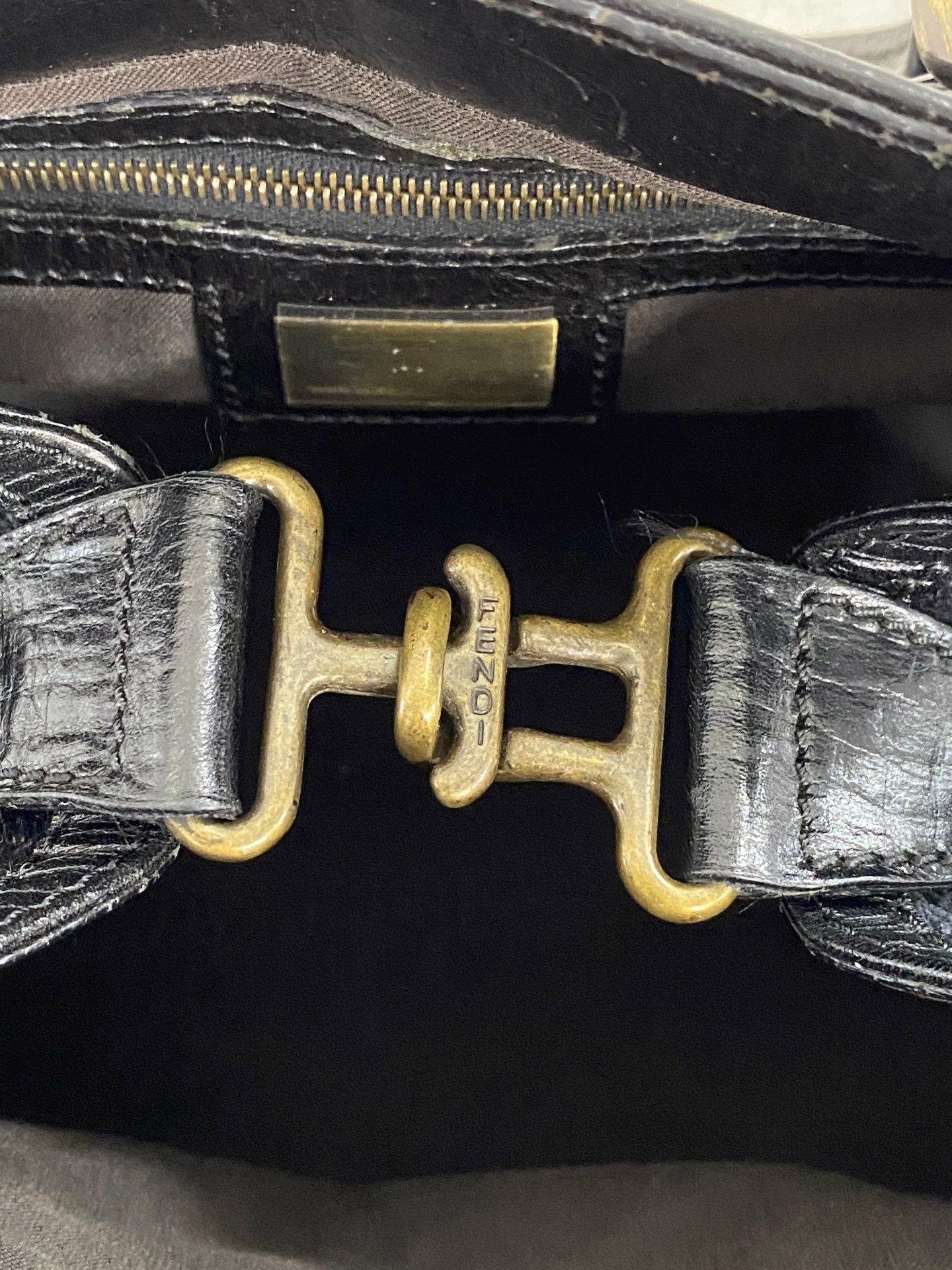 Fendi Etnico Zucca Pattern Handbag