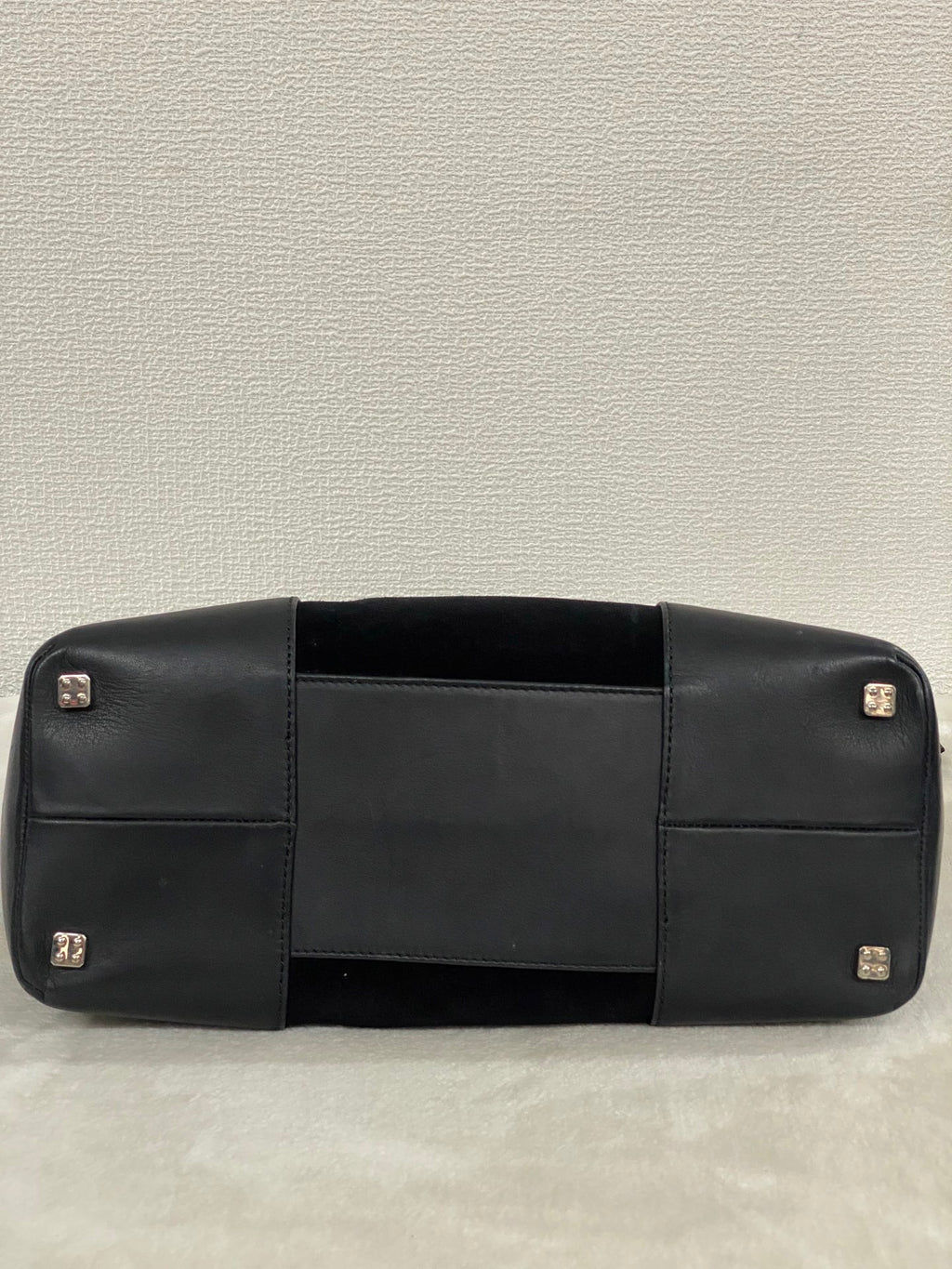 Loewe Fusta Anagram Suede Leather Handbag