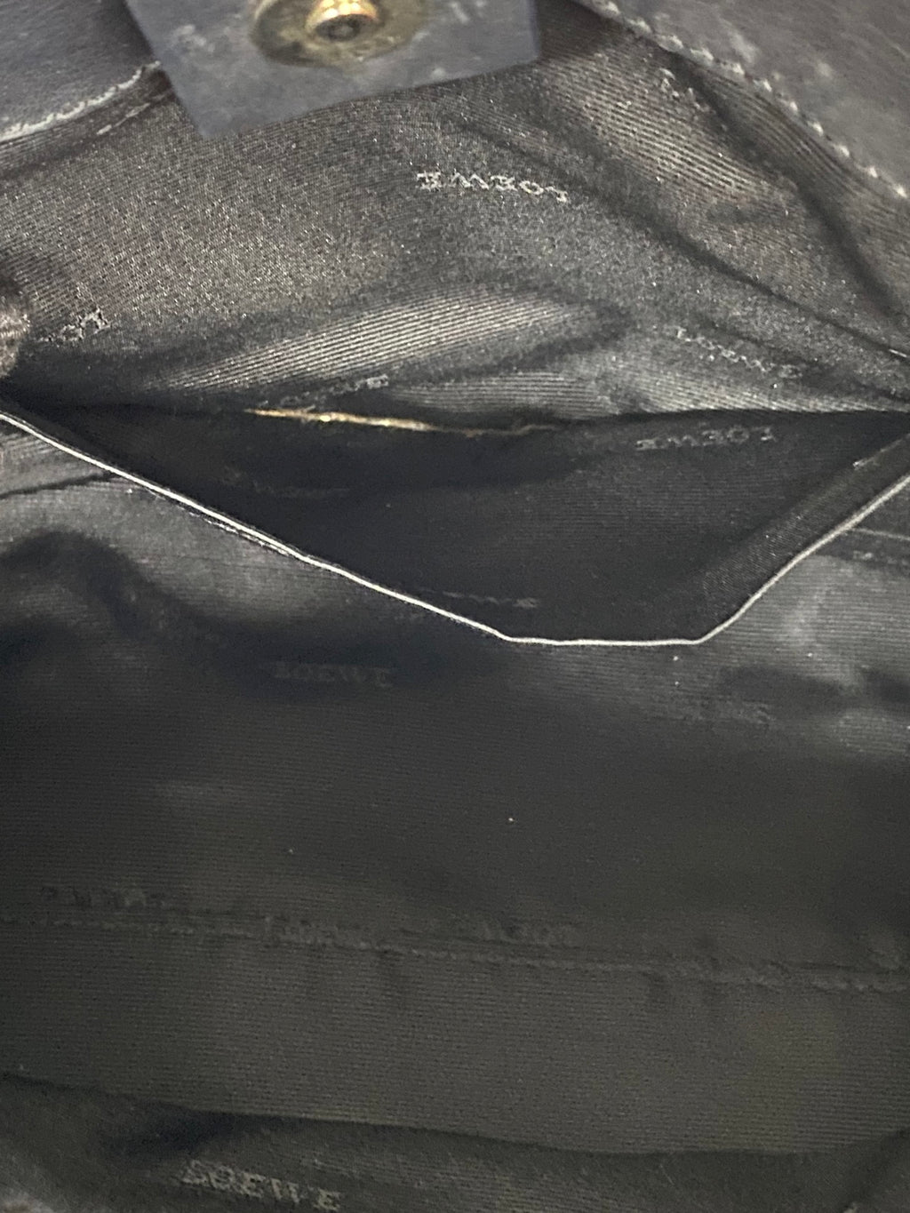 Loewe Fusta Anagram Suede Leather Handbag
