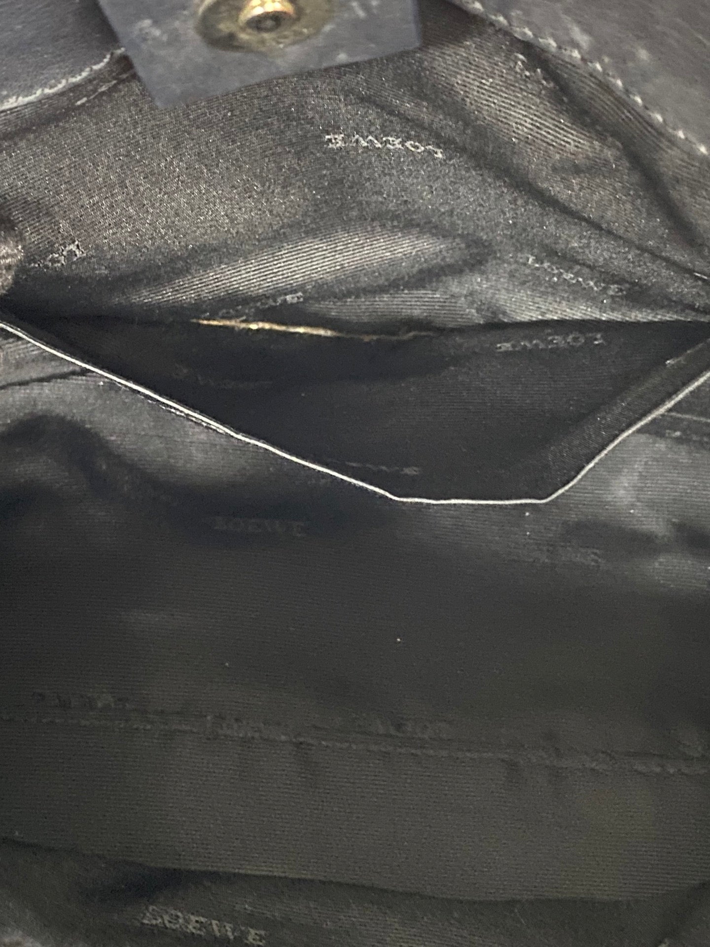 Loewe Fusta Anagram Suede Leather Handbag