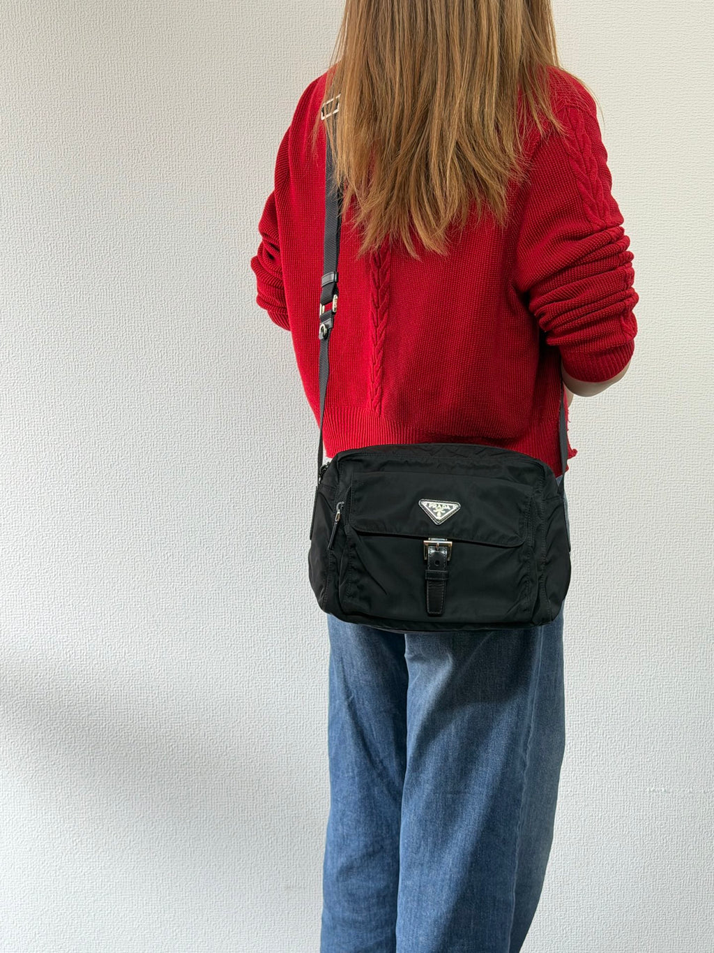 Prada Tessuto Nylon Flap Crossbody Bag