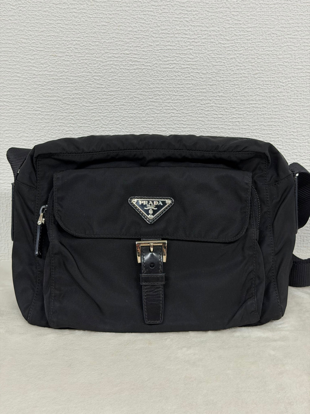 Prada Tessuto Nylon Flap Crossbody Bag