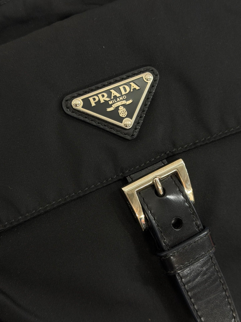Prada Tessuto Nylon Flap Crossbody Bag
