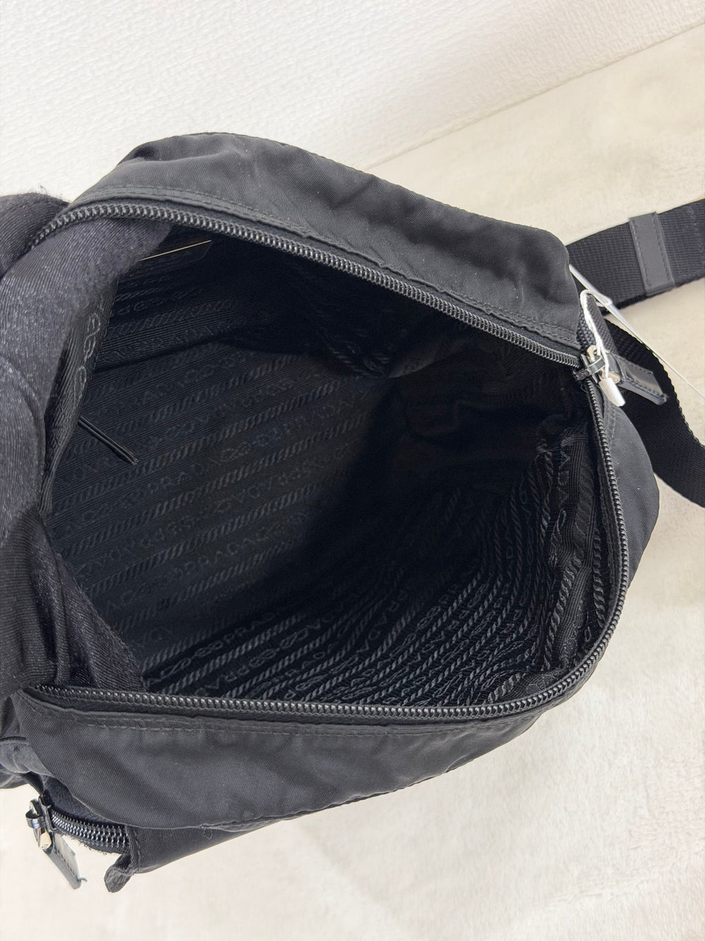 Prada Tessuto Nylon Flap Crossbody Bag