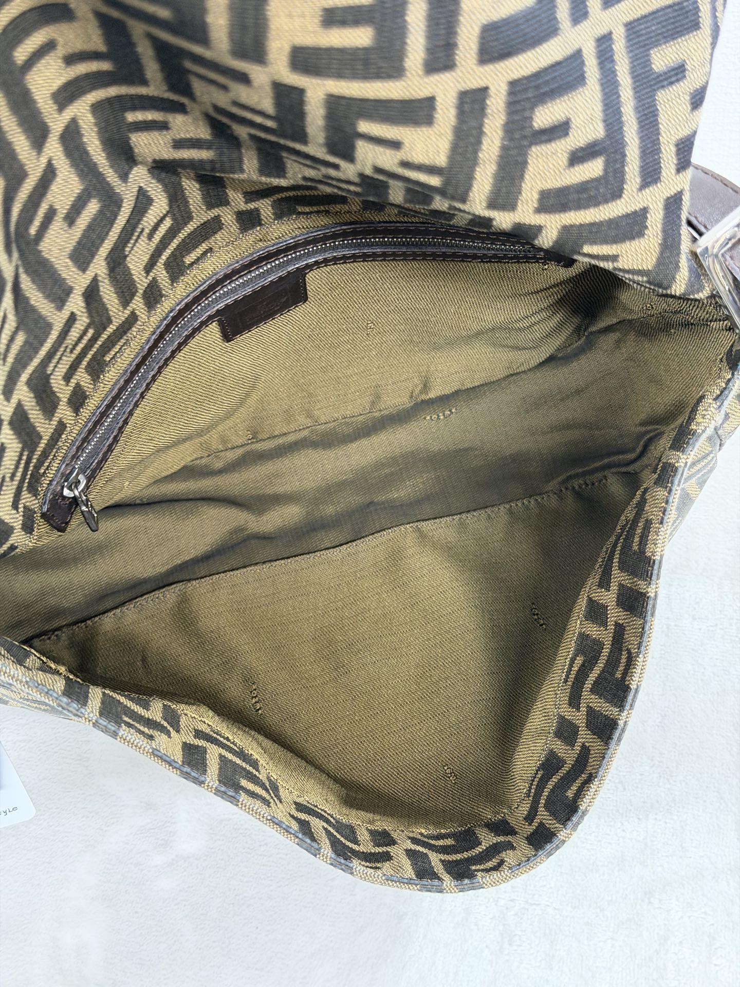 Fendi Zucca Mamma Baguette Shoulder Bag
