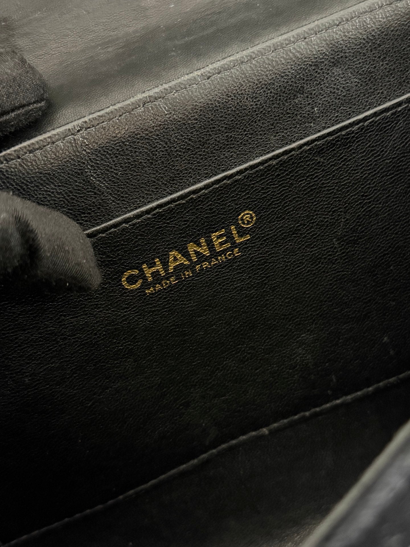Chanel Chocolate Bar Velvet 2.55 Chain Shoulder Bag