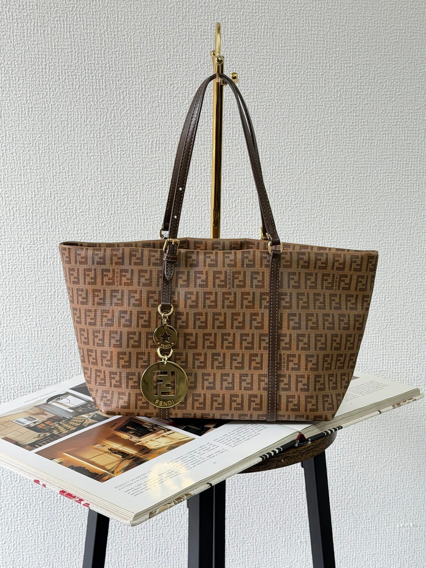 Fendi Zucchino Canvas Tote Bag