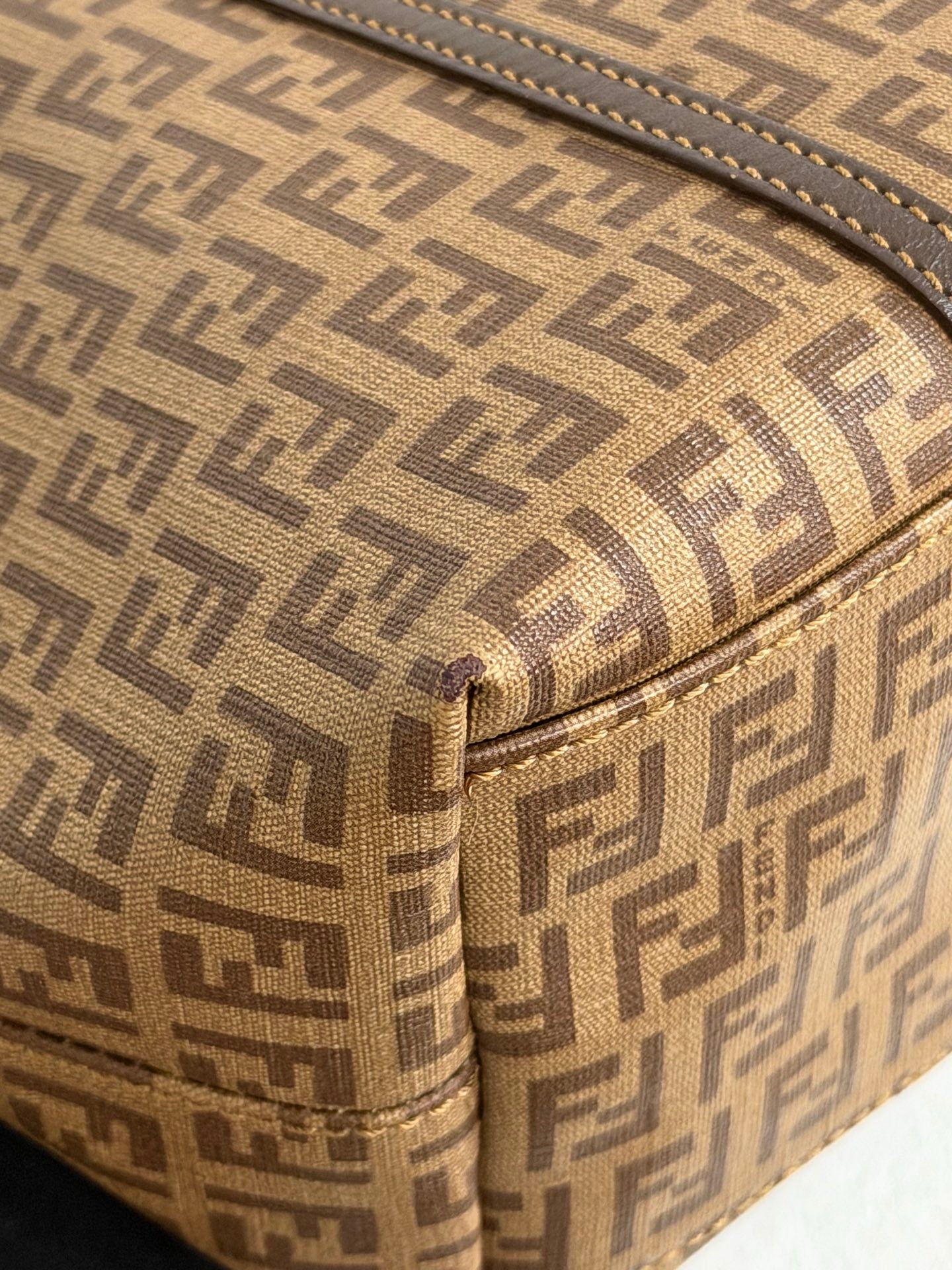 Fendi Zucchino Canvas Tote Bag