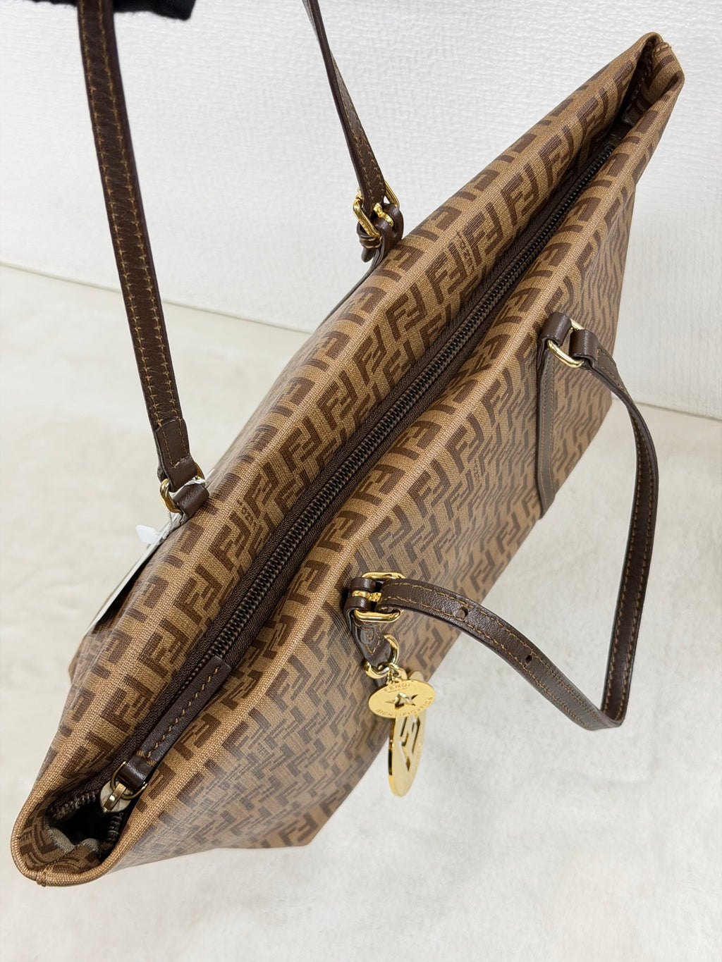 Fendi Zucchino Canvas Tote Bag