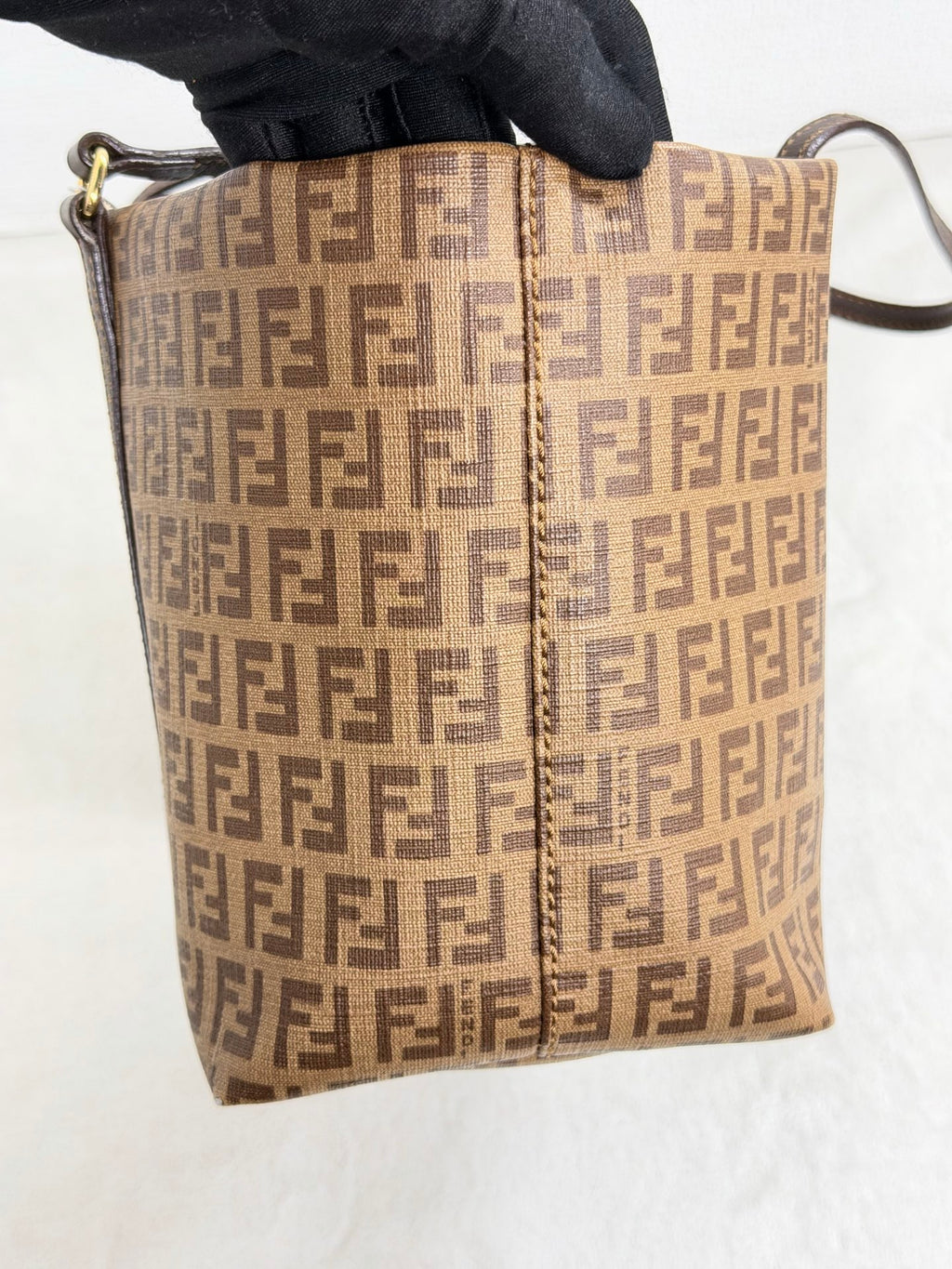 Fendi Zucchino Canvas Tote Bag