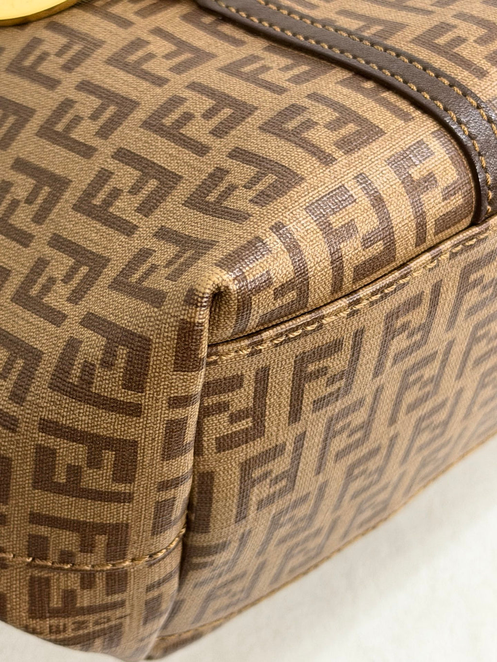 Fendi Zucchino Canvas Tote Bag