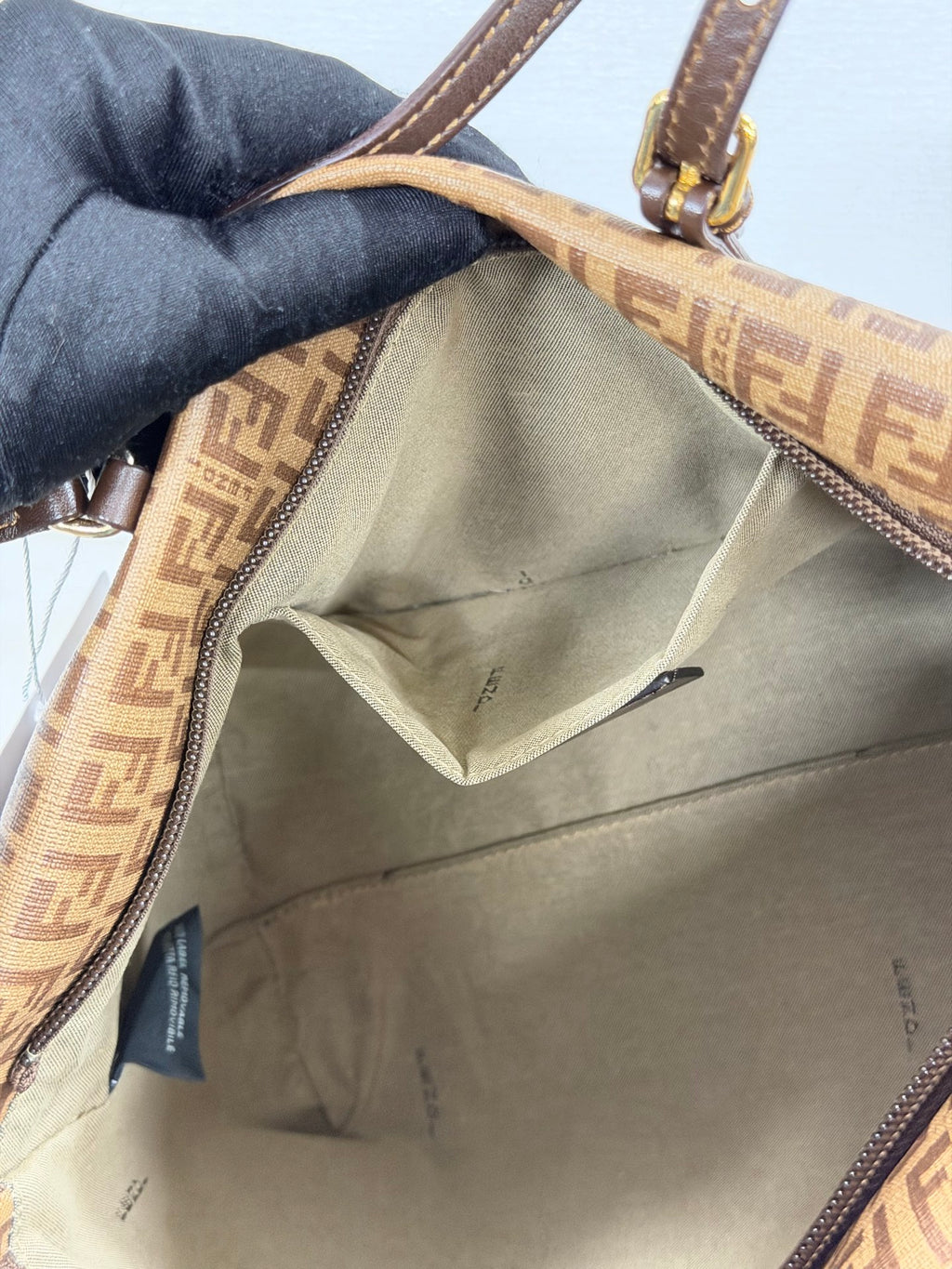 Fendi Zucchino Canvas Tote Bag