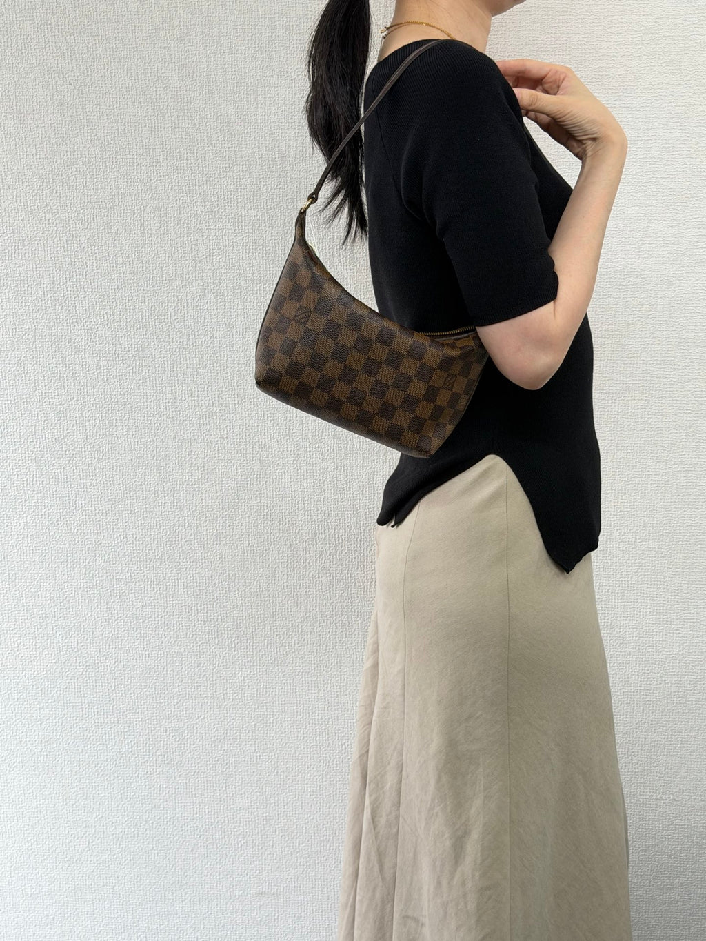Louis Vuitton Recital Damier Ebene Shoulder Bag