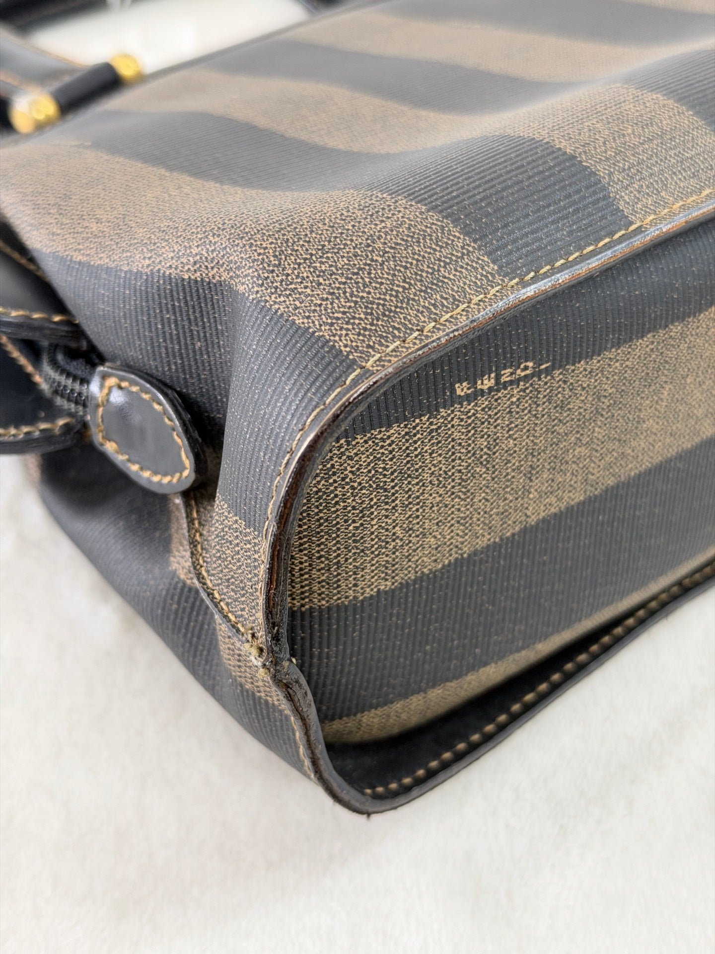 Fendi Pecan Canvas Doctor Bag