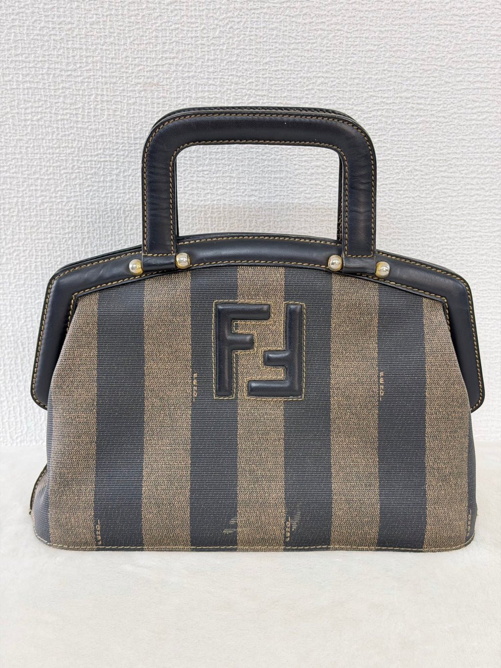Fendi Pecan Canvas Doctor Bag