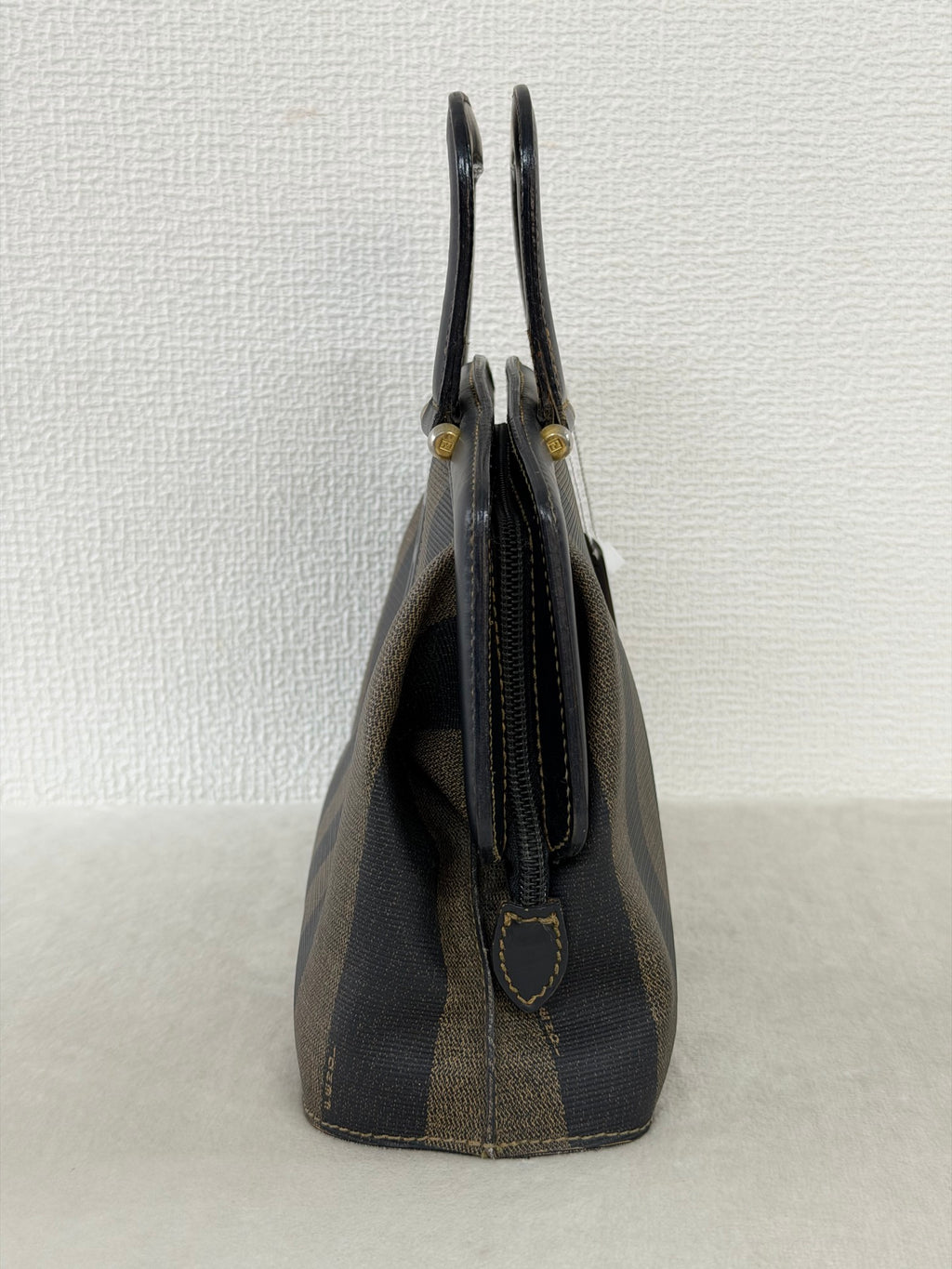 Fendi Pecan Canvas Doctor Bag