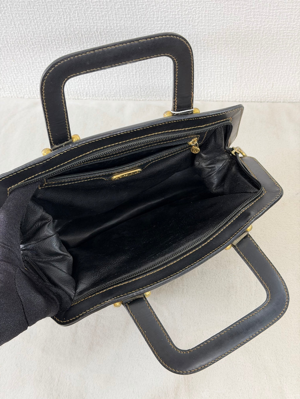 Fendi Pecan Canvas Doctor Bag
