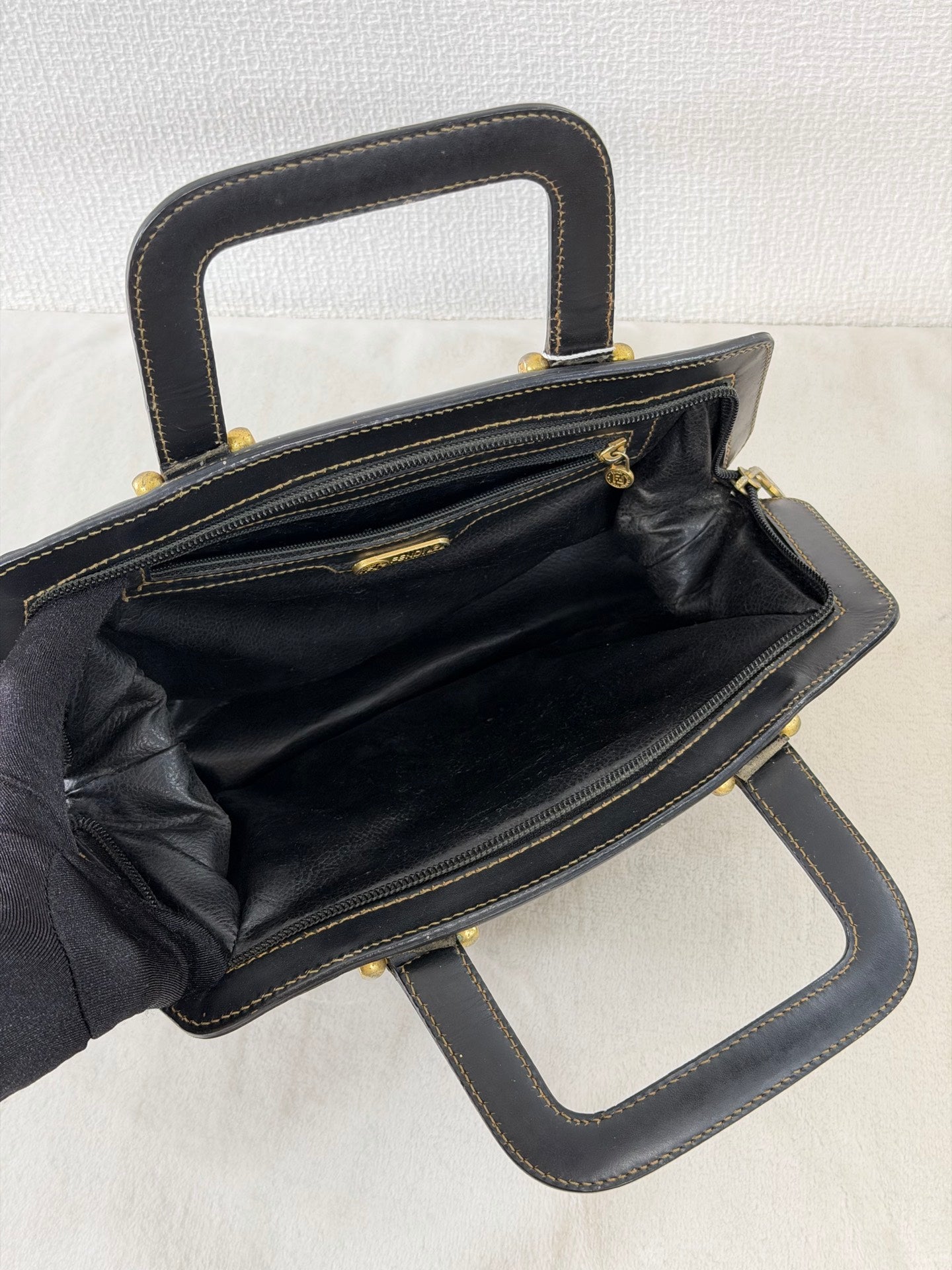 Fendi Pecan Canvas Doctor Bag