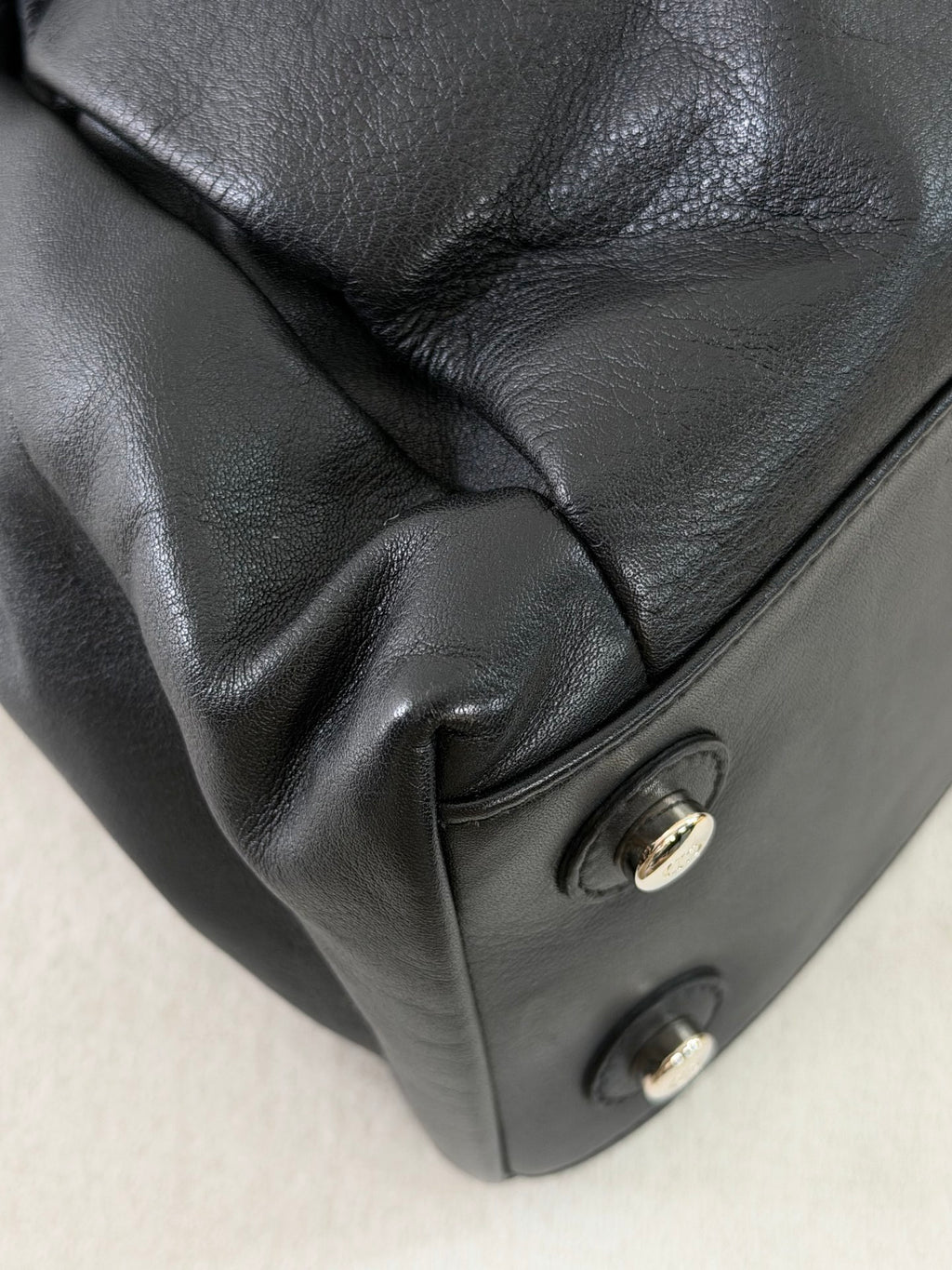 Dior Black Leather and Zebra Print Pony Hair Le Trente Bag