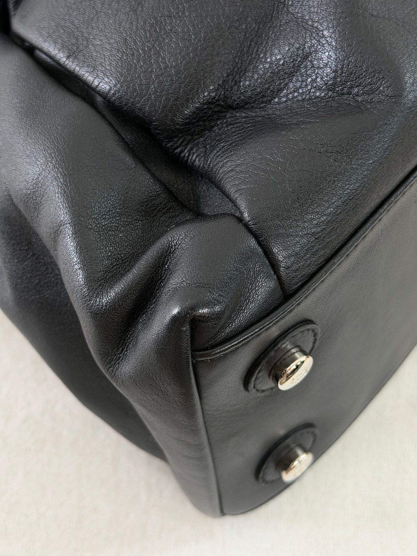 Dior Black Leather and Zebra Print Pony Hair Le Trente Bag