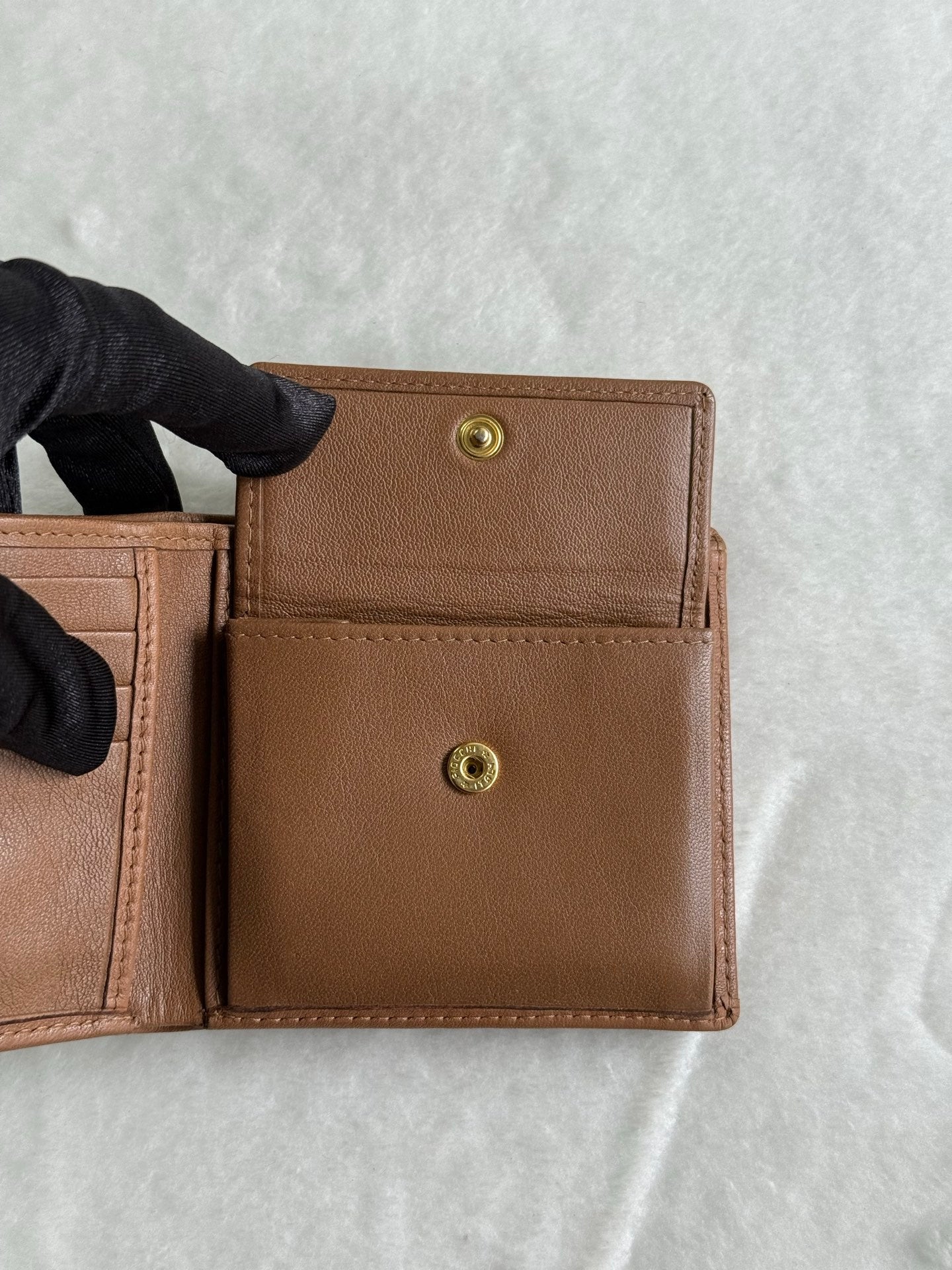 Christian Dior Vintage Honeycomb Canvas Bifold Wallet
