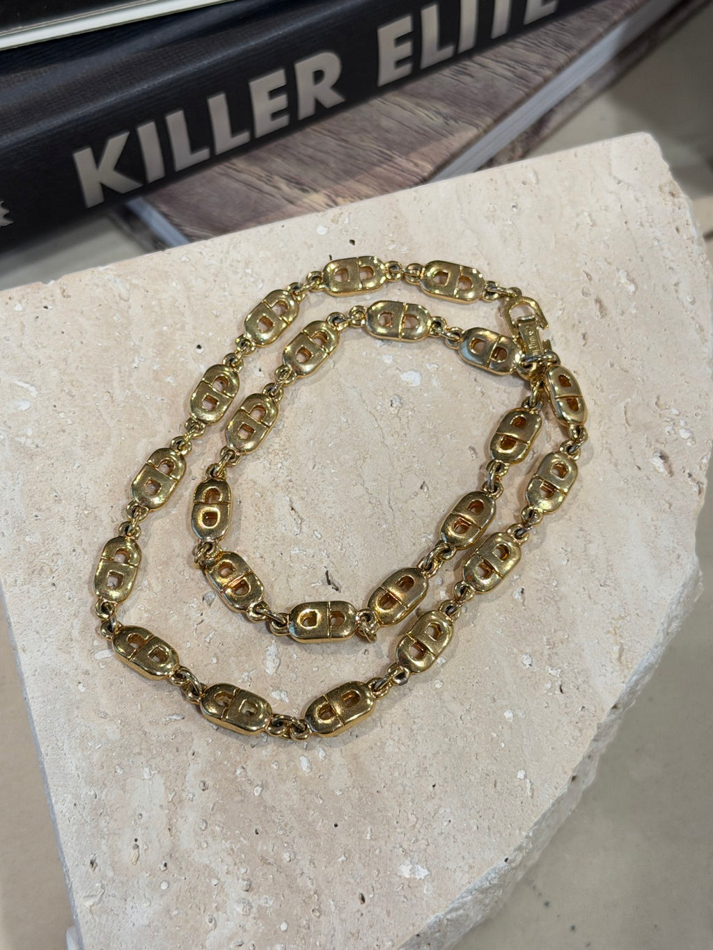 Christian Dior gold-tone necklace