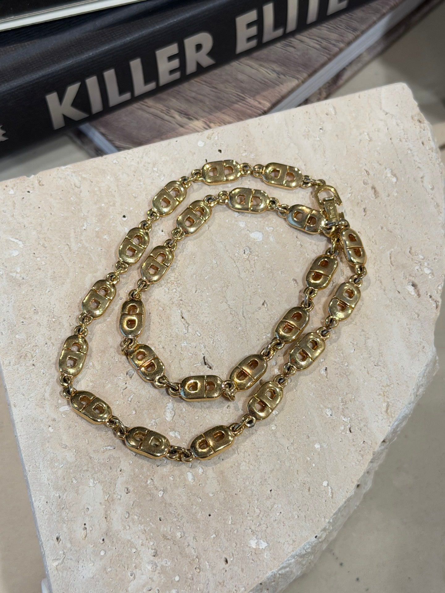 Christian Dior gold-tone necklace