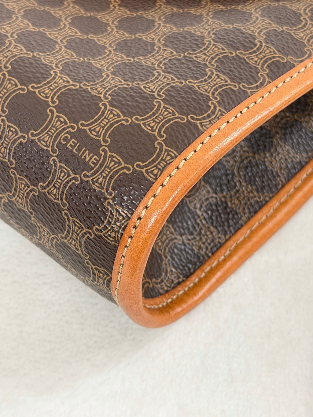 CELINE Macadam Canvas Crossbody Shoulder Bag