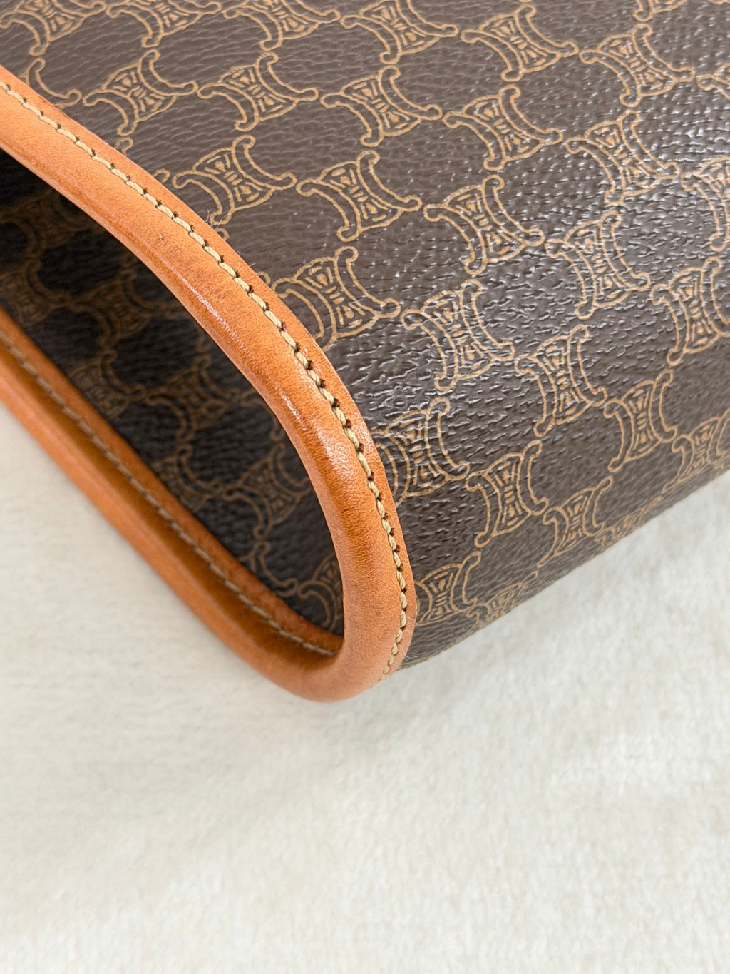 CELINE Macadam Canvas Crossbody Shoulder Bag