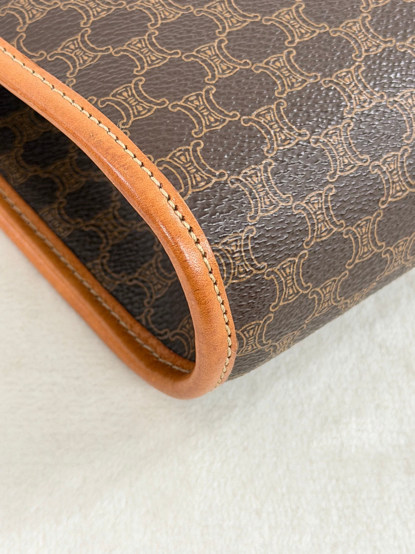 CELINE Macadam Canvas Crossbody Shoulder Bag