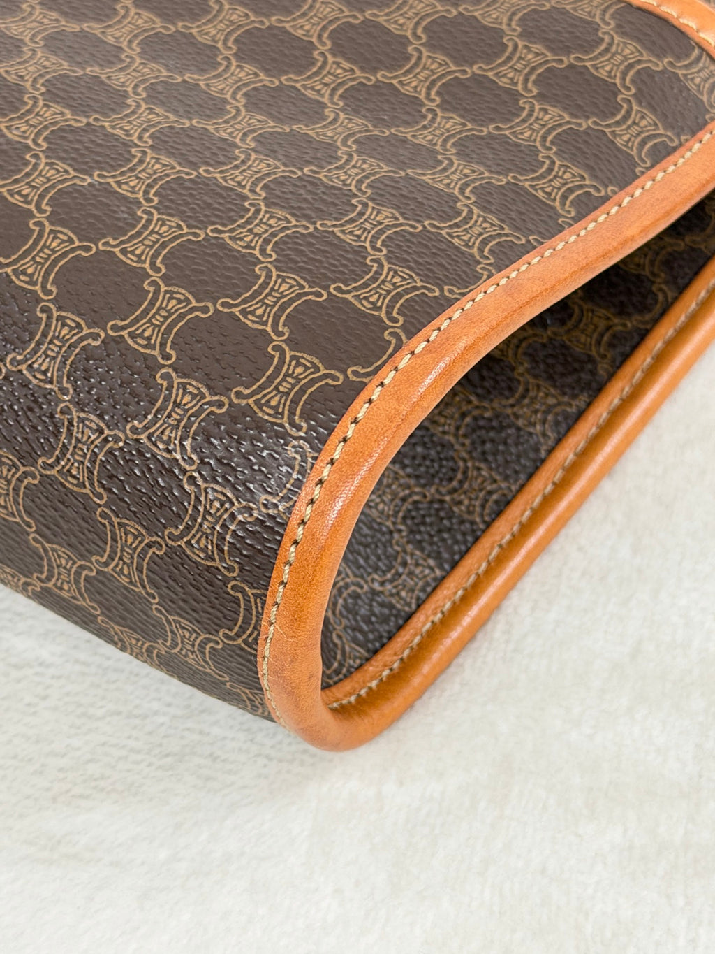 CELINE Macadam Canvas Crossbody Shoulder Bag