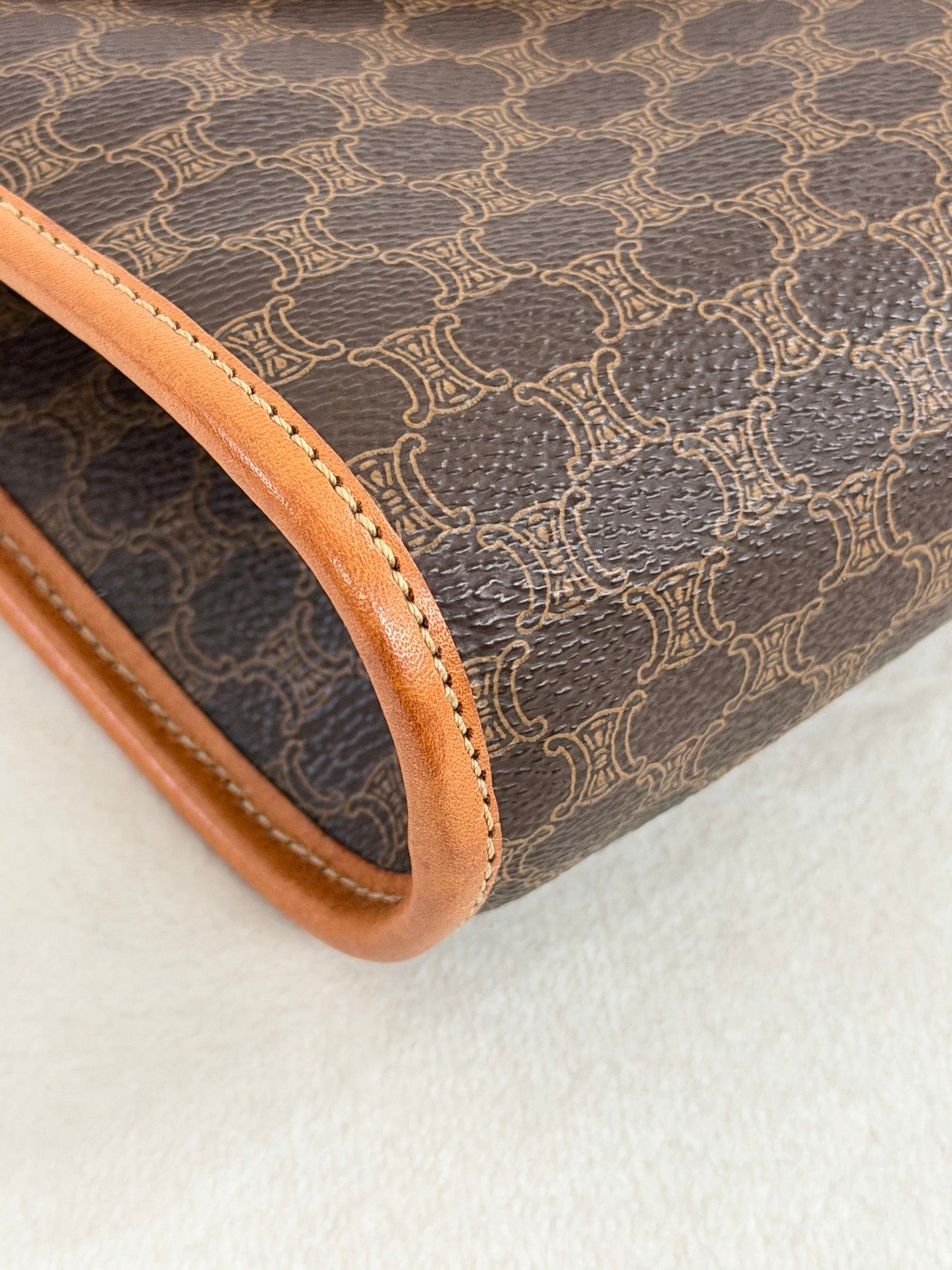 CELINE Macadam Canvas Crossbody Shoulder Bag