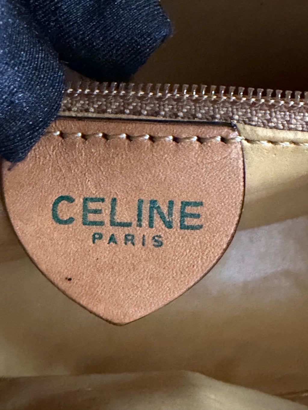 CELINE Macadam Canvas Crossbody Shoulder Bag