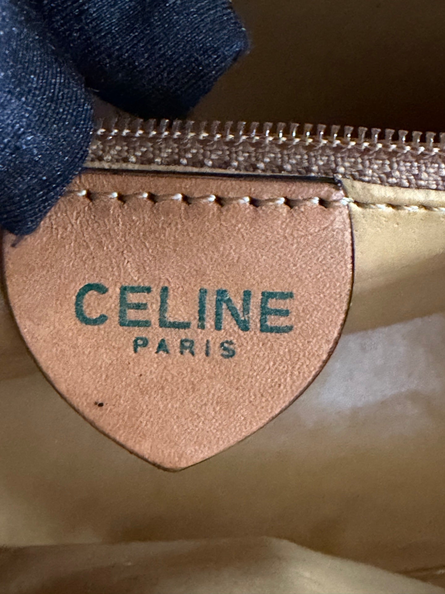 CELINE Macadam Canvas Crossbody Shoulder Bag