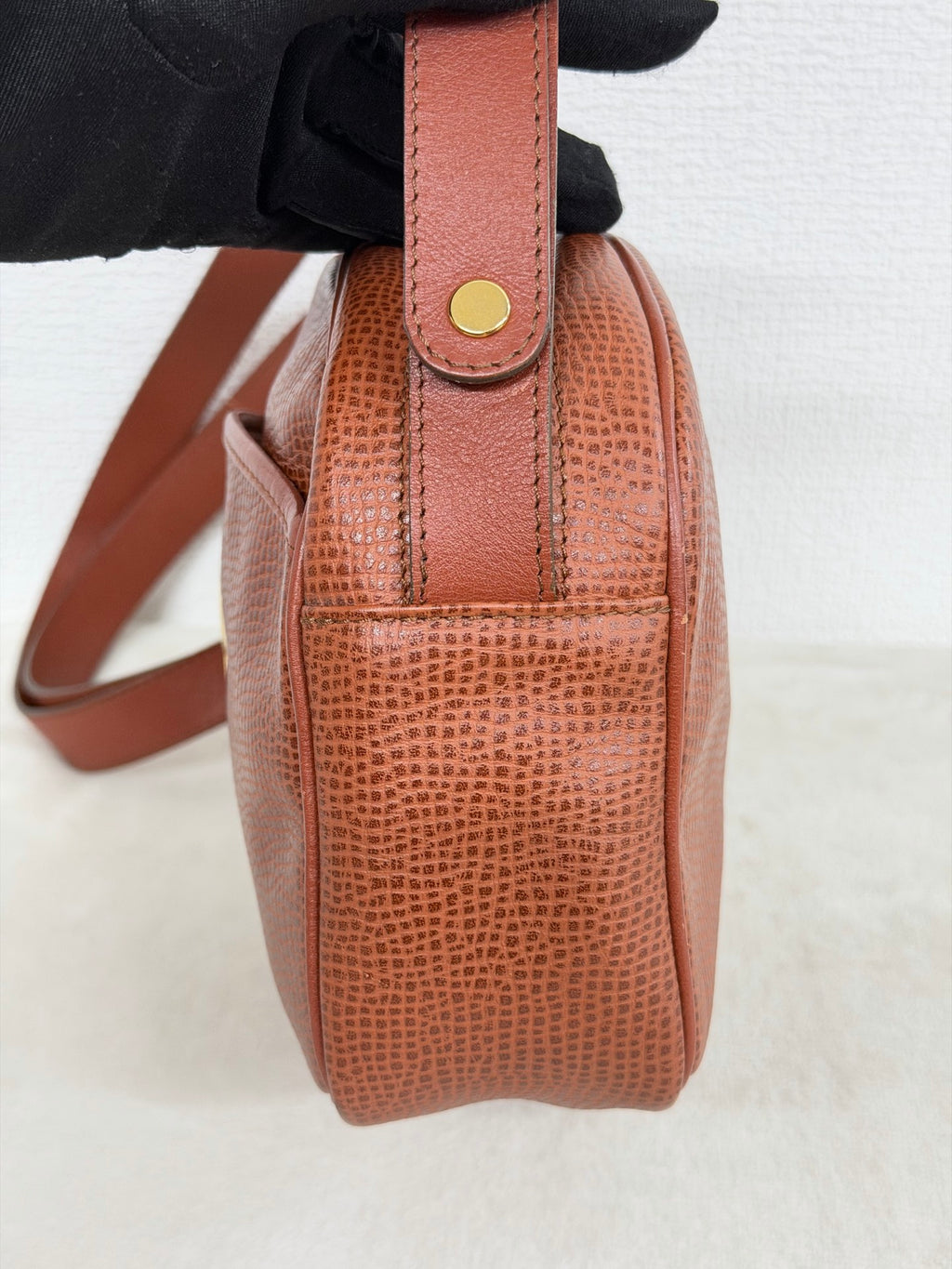 Christian Dior  CD Oval Hardware Leather Camera Bag