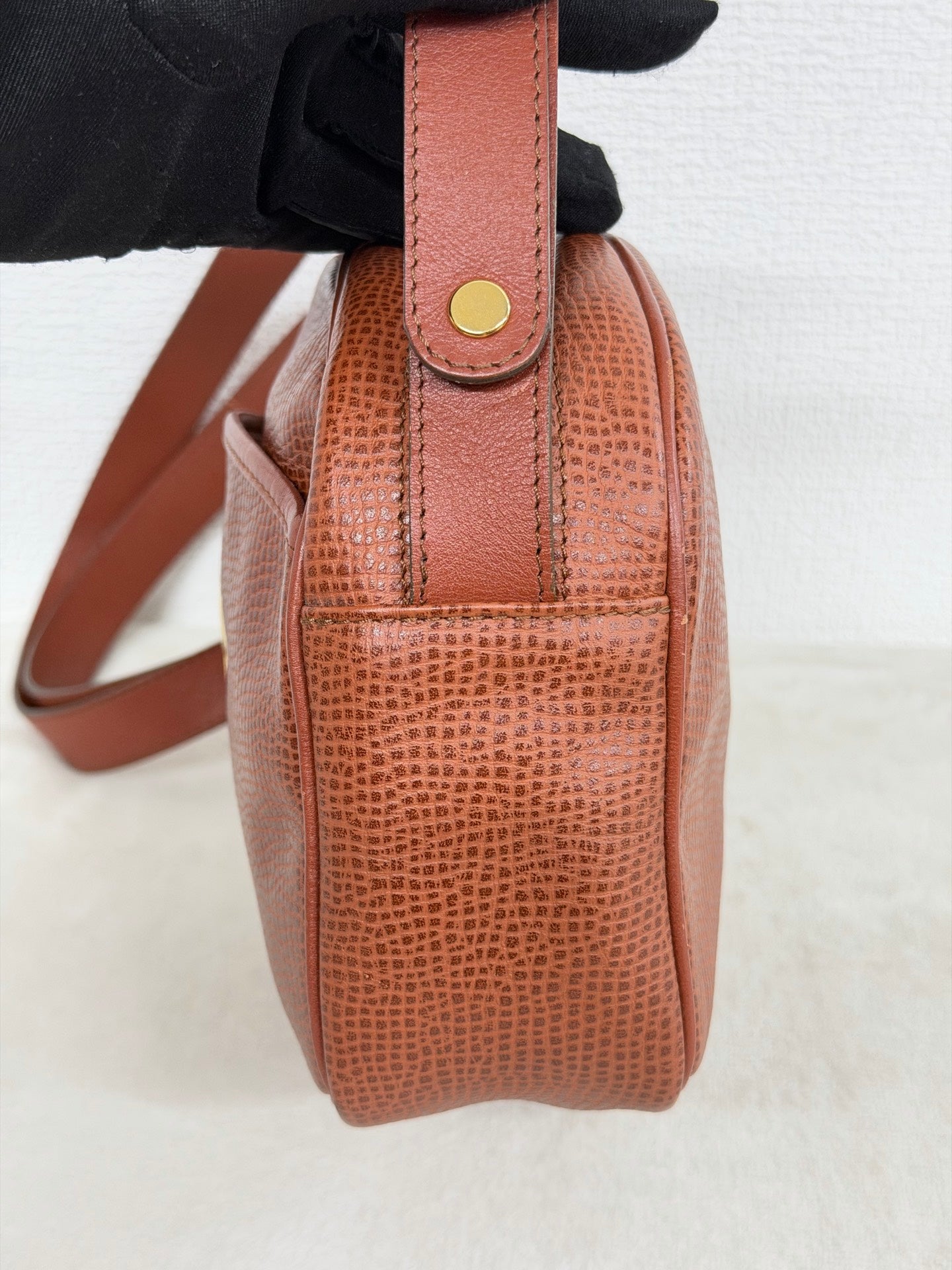 Christian Dior  CD Oval Hardware Leather Camera Bag
