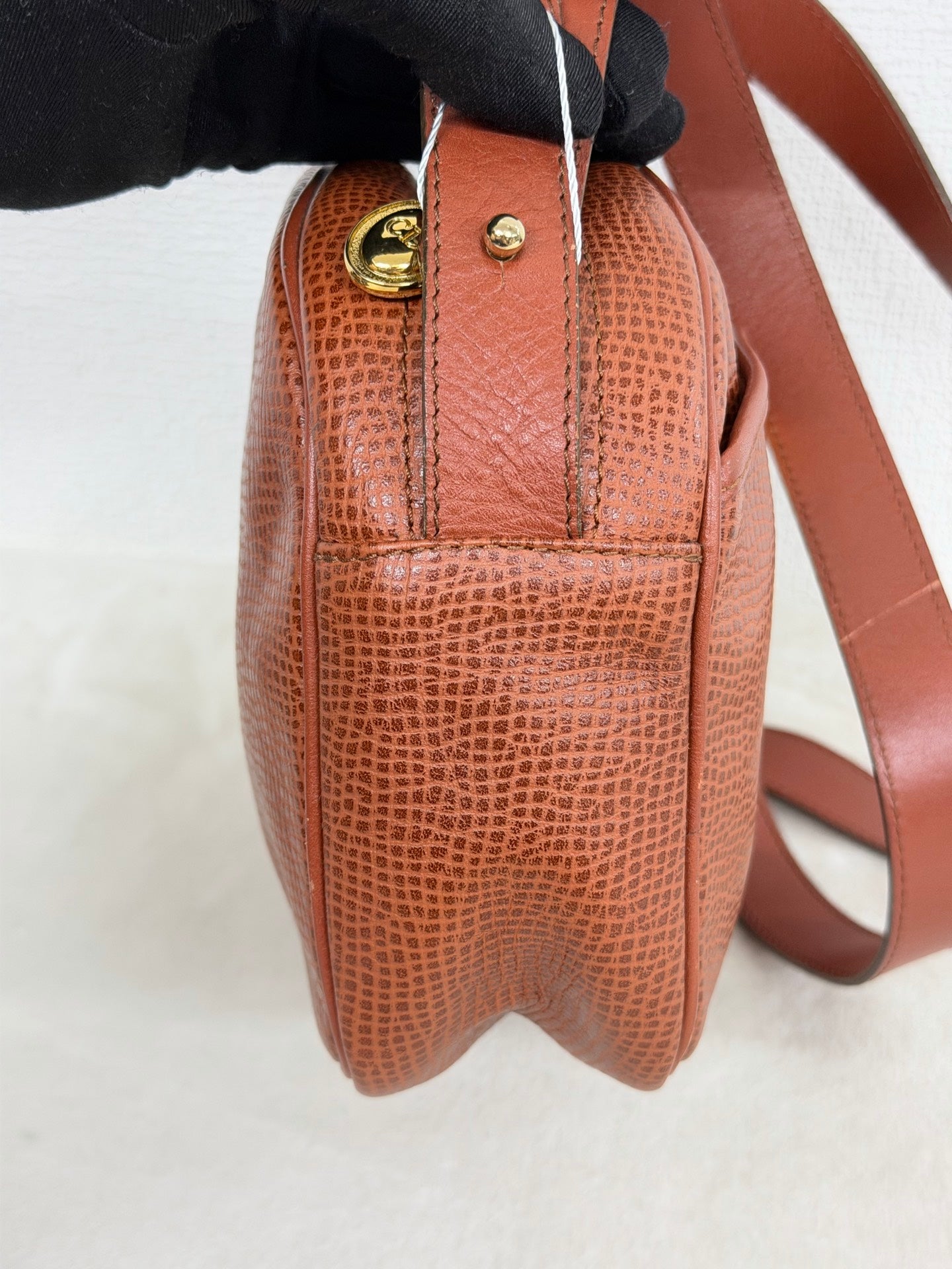 Christian Dior  CD Oval Hardware Leather Camera Bag