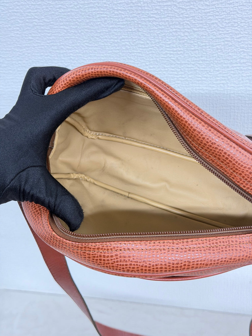 Christian Dior  CD Oval Hardware Leather Camera Bag