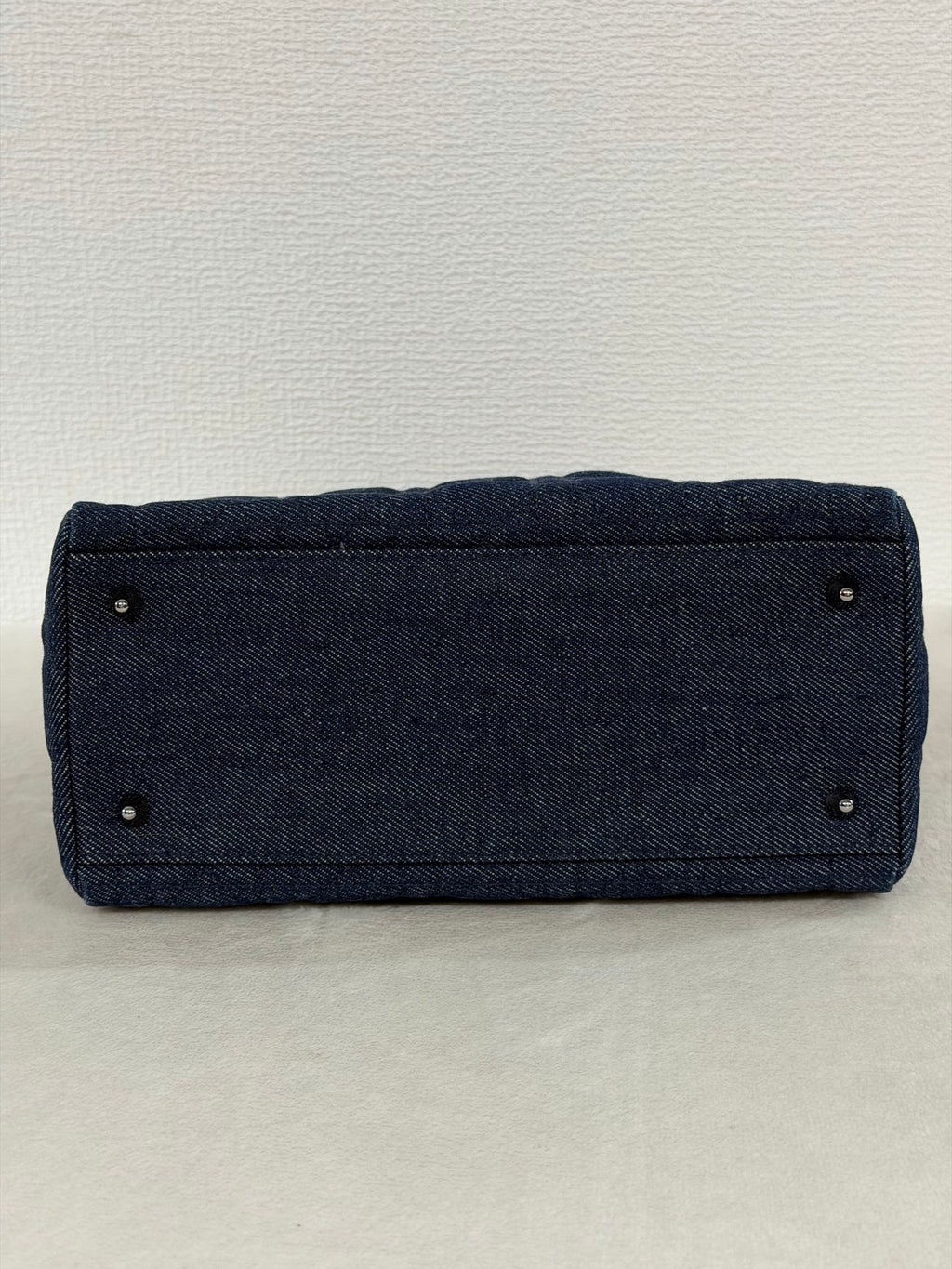 Christian Dior Denim Cannage Medium Lady Dior Bag