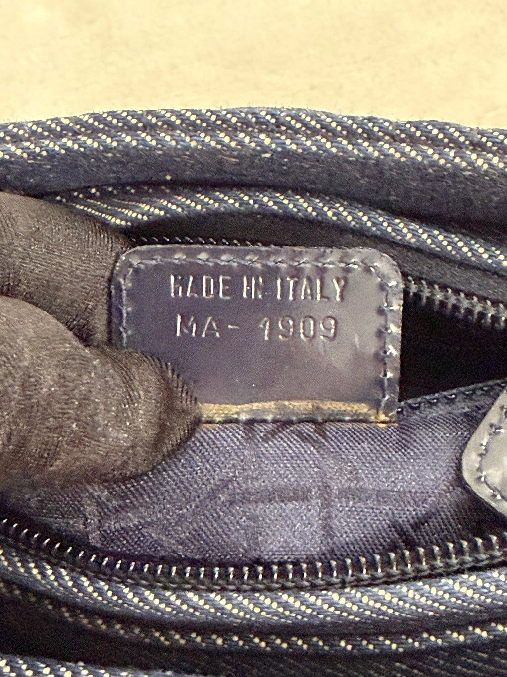 Christian Dior Denim Cannage Medium Lady Dior Bag