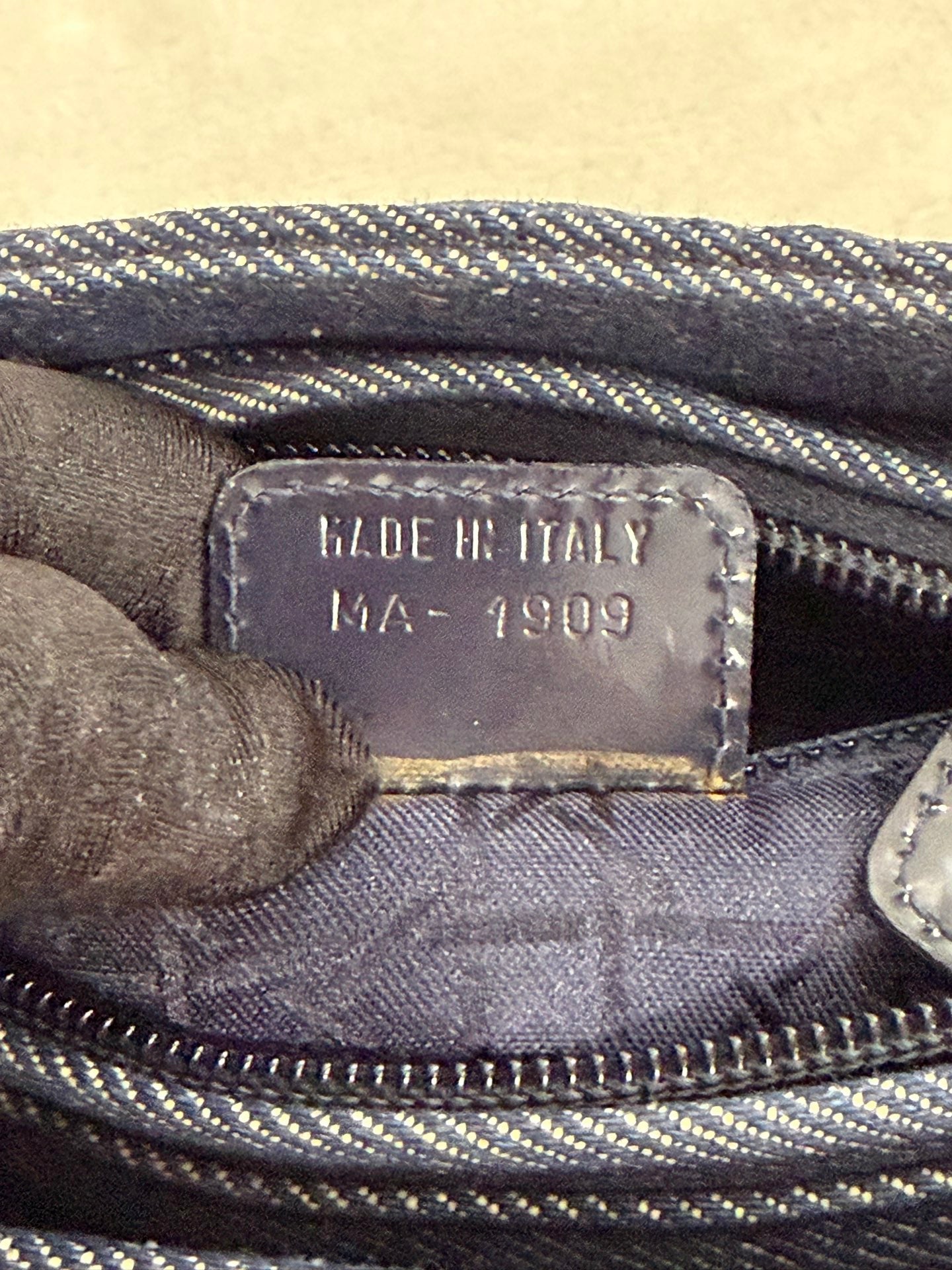 Christian Dior Denim Cannage Medium Lady Dior Bag
