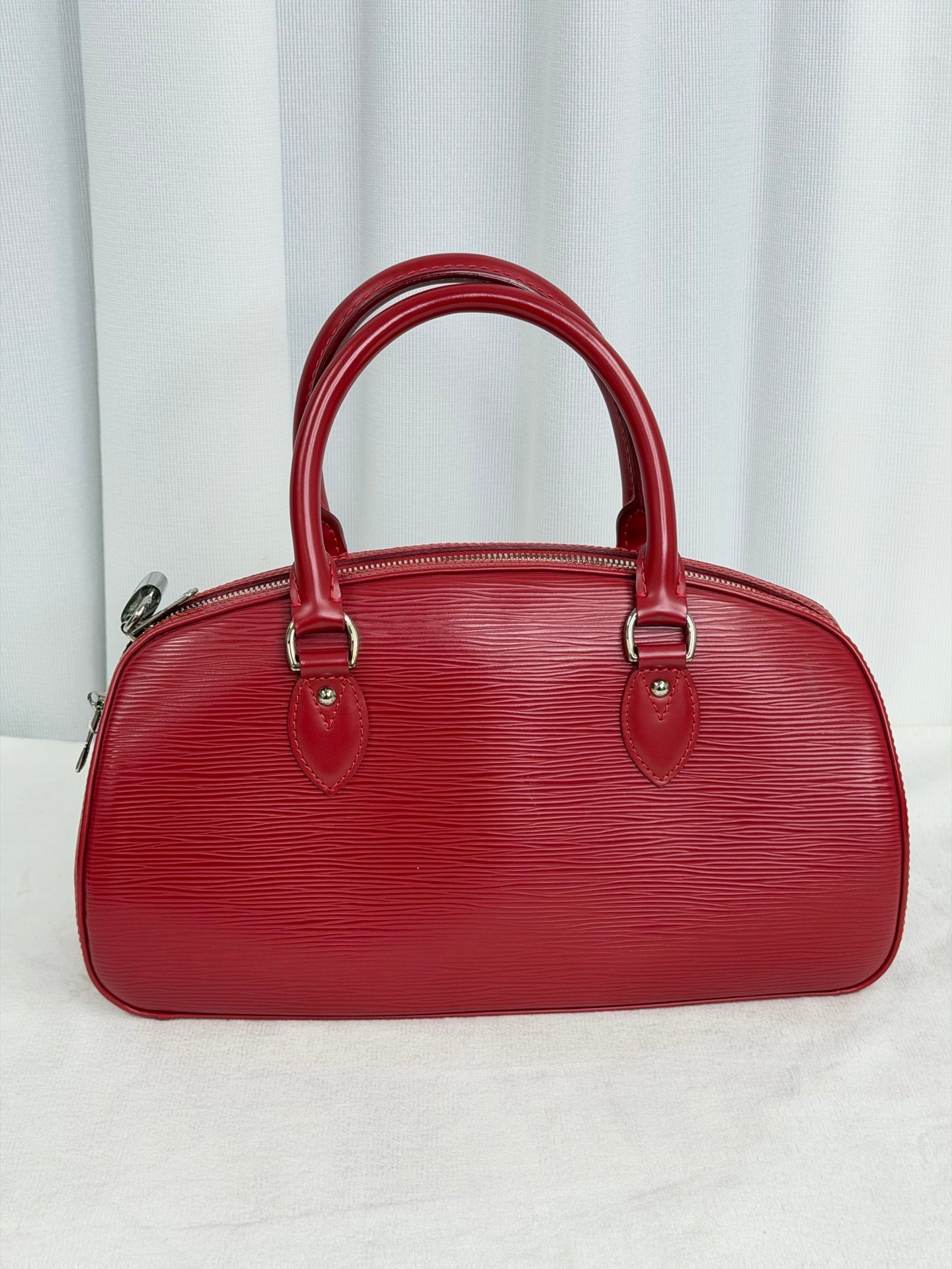 Louis Vuitton Red Epi Leather Jasmin Handbag