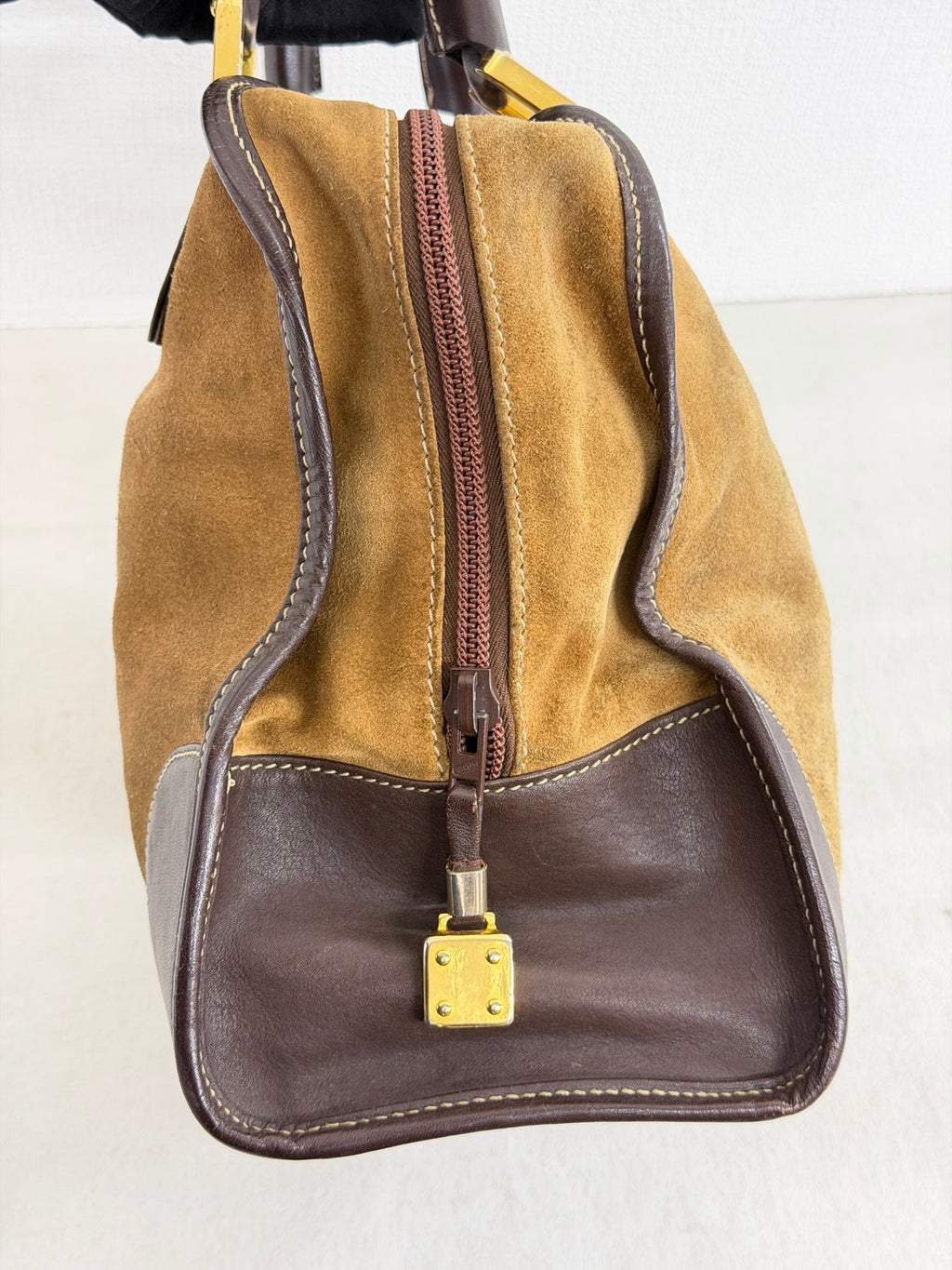 LOEWE Suede Anagram Amazona Handbag