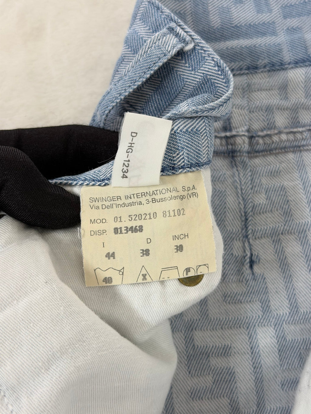 FENDI Zucca Monogram Pattern Denim Jeans