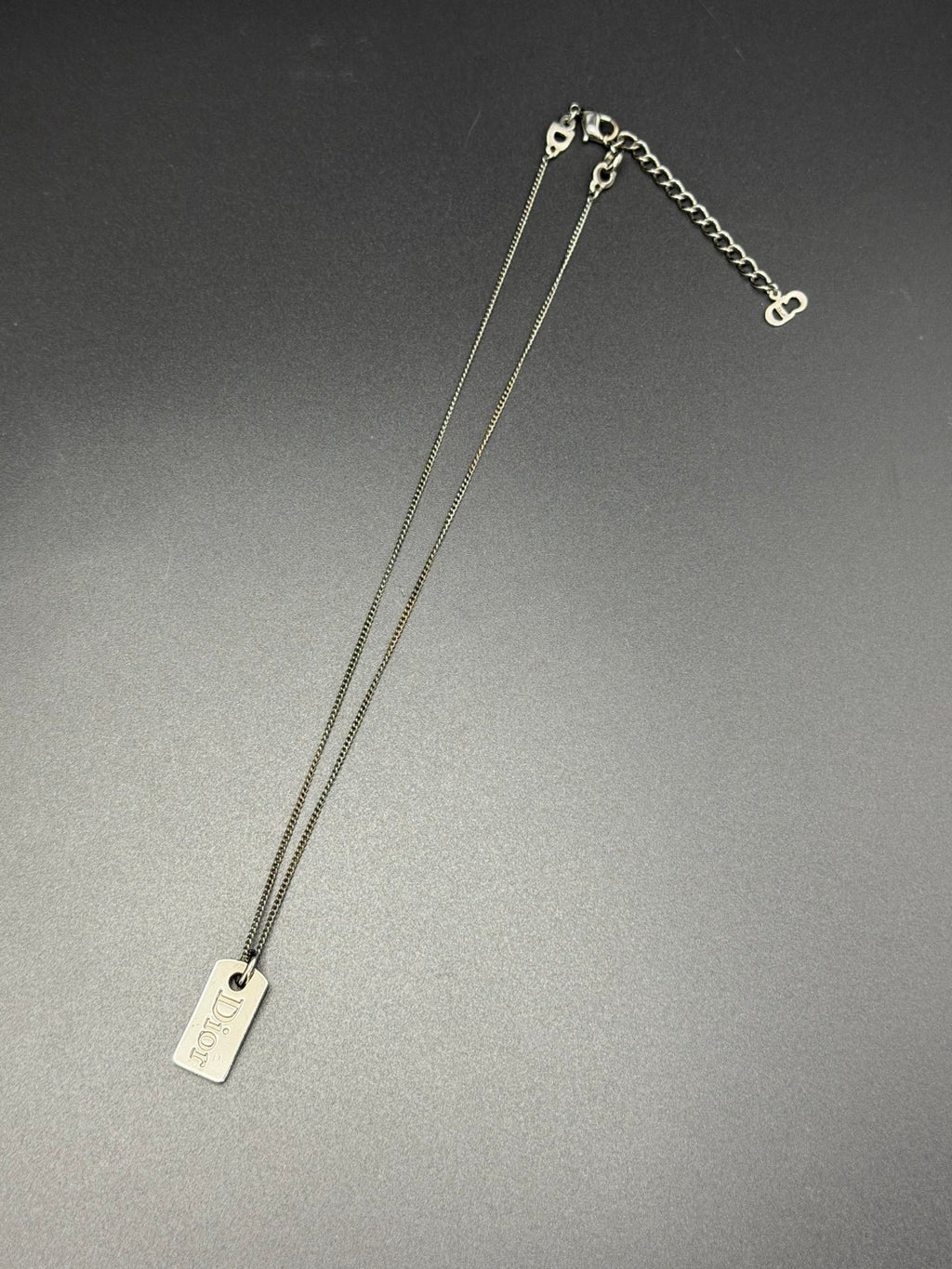 CHRISTIAN DIOR Label Necklace